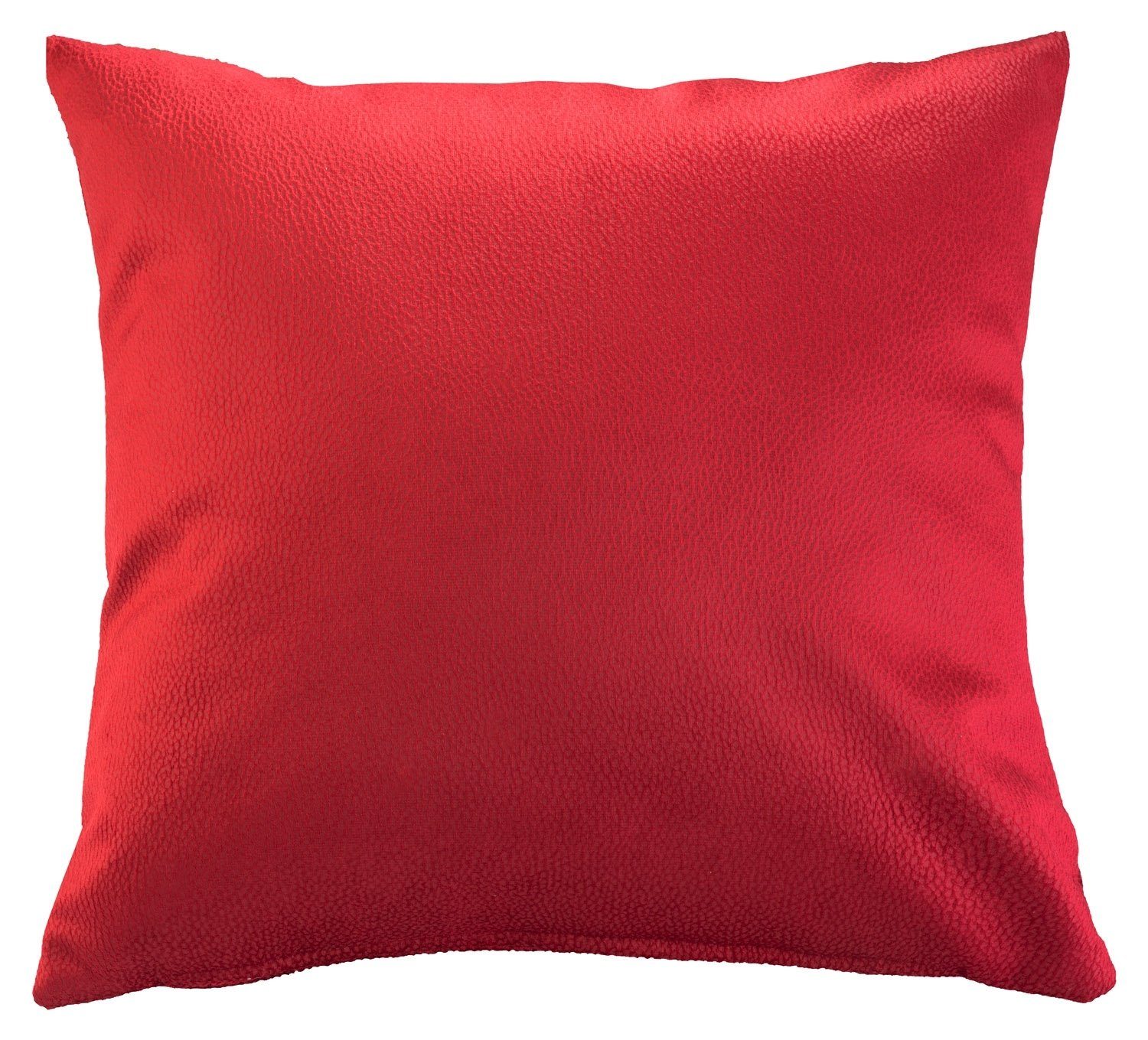 Kissenhülle BELLA, Rot, Unifarben, Kunstfaser, 40 x 40 cm, (1 Stück)