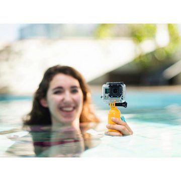 Hama Schwimmgriff für GoPro Hero 2, 3, 3+, 4 Actioncam Halter Kamerahalterung, (Auftriebshilfe Griff Stick)