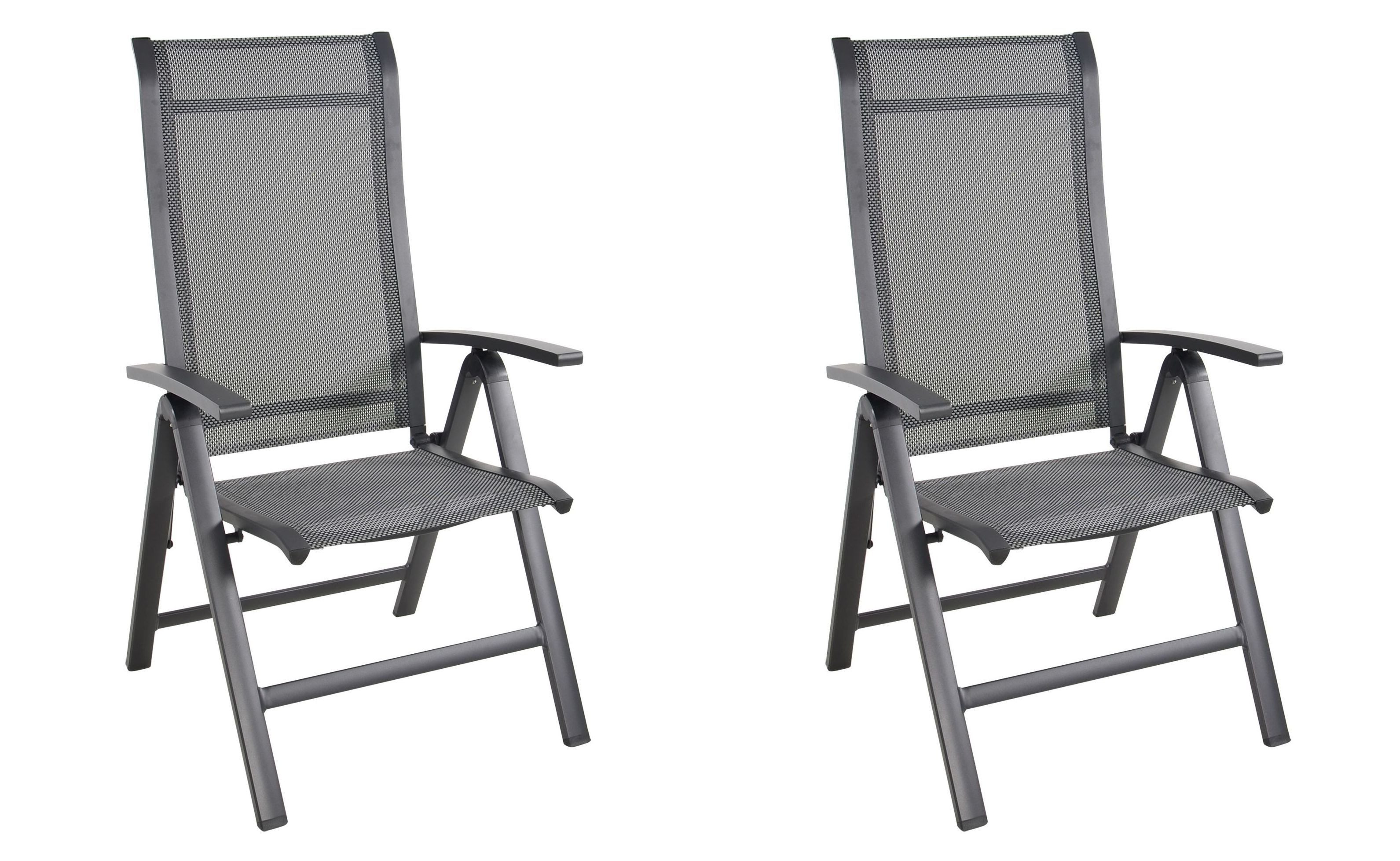 Lesli Living Hochlehner Lesli Living Hochlehner-Klappsessel 2er-Set "Hera Negro" schwarz