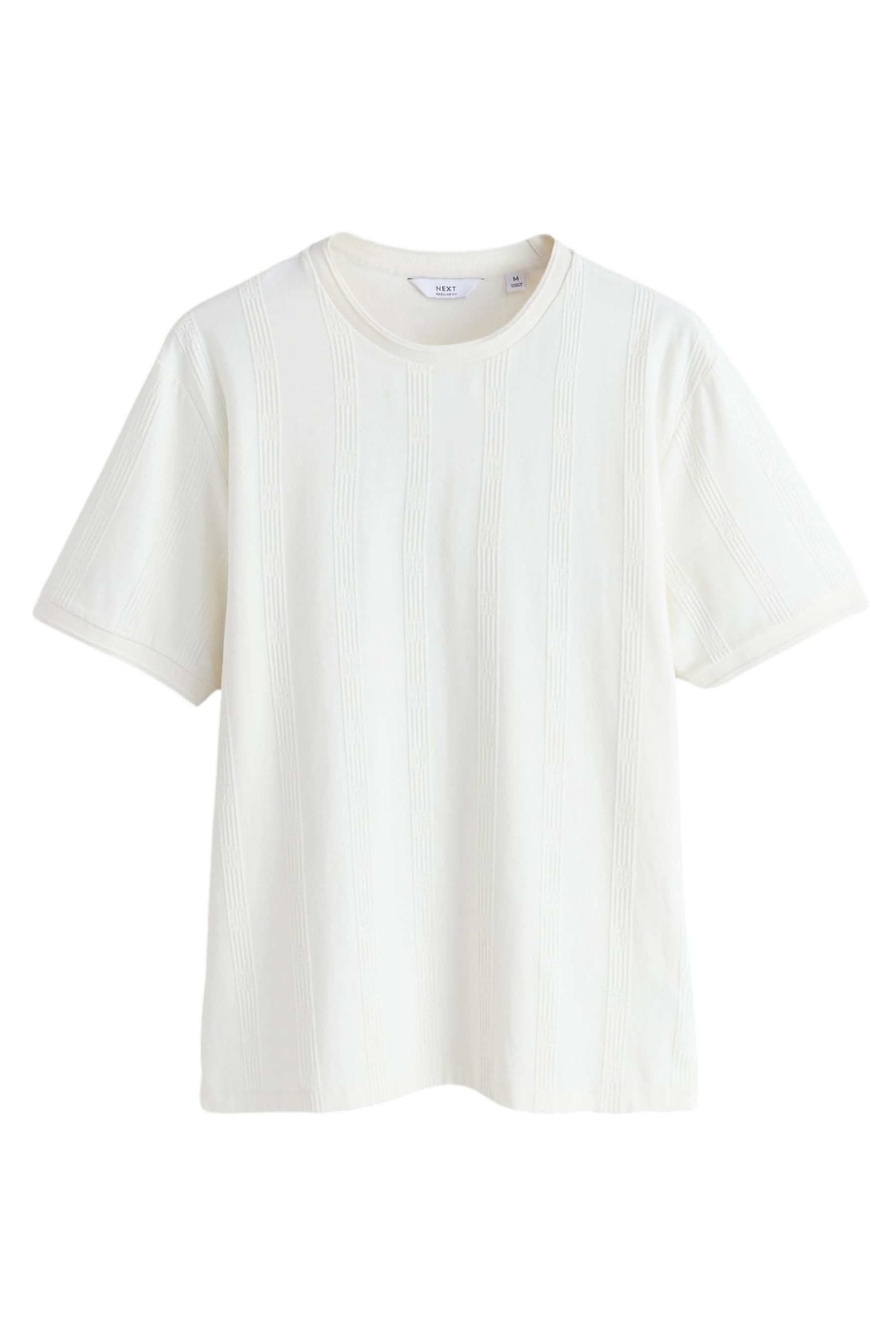 Next T-Shirt Edles strukturiertes T-Shirt (1-tlg)