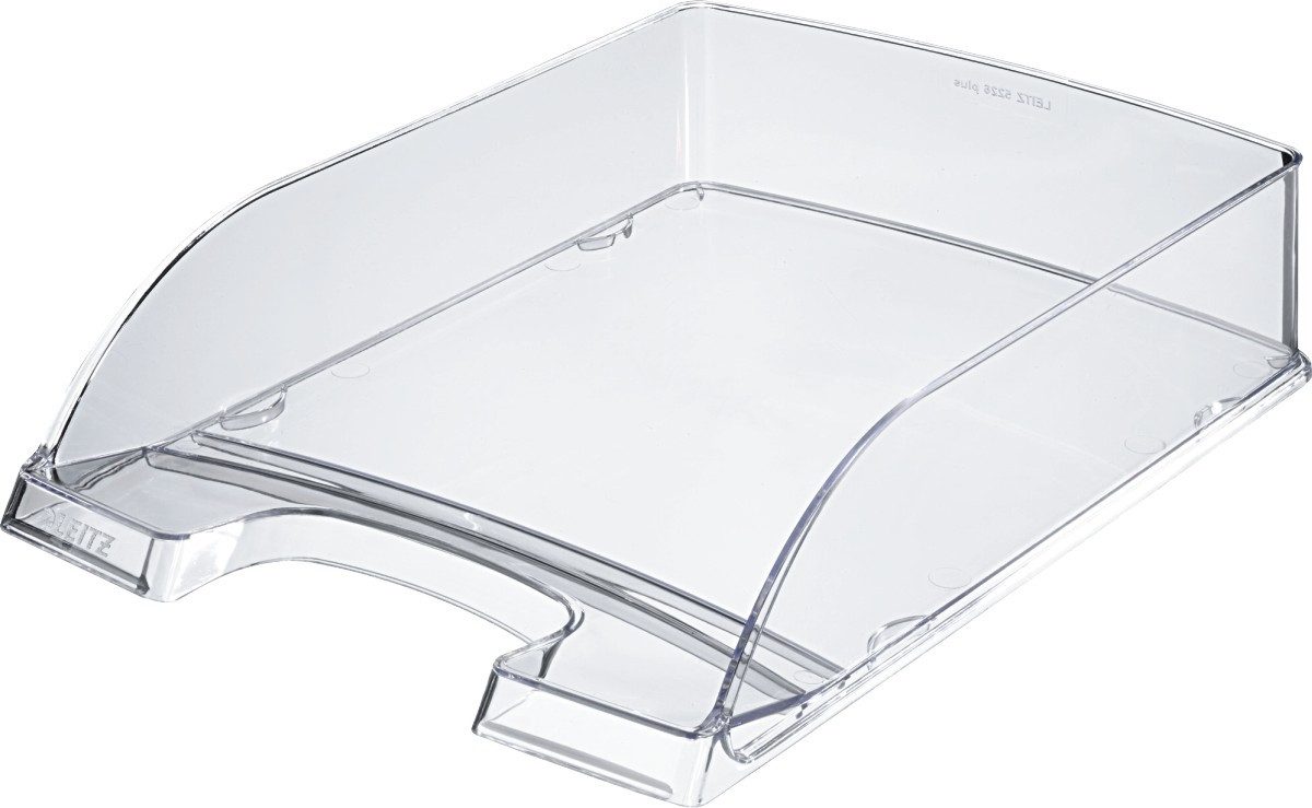 LEITZ Briefablage Briefablage A4 Transparent Plus hochglänzend glasklar (5 Stück)