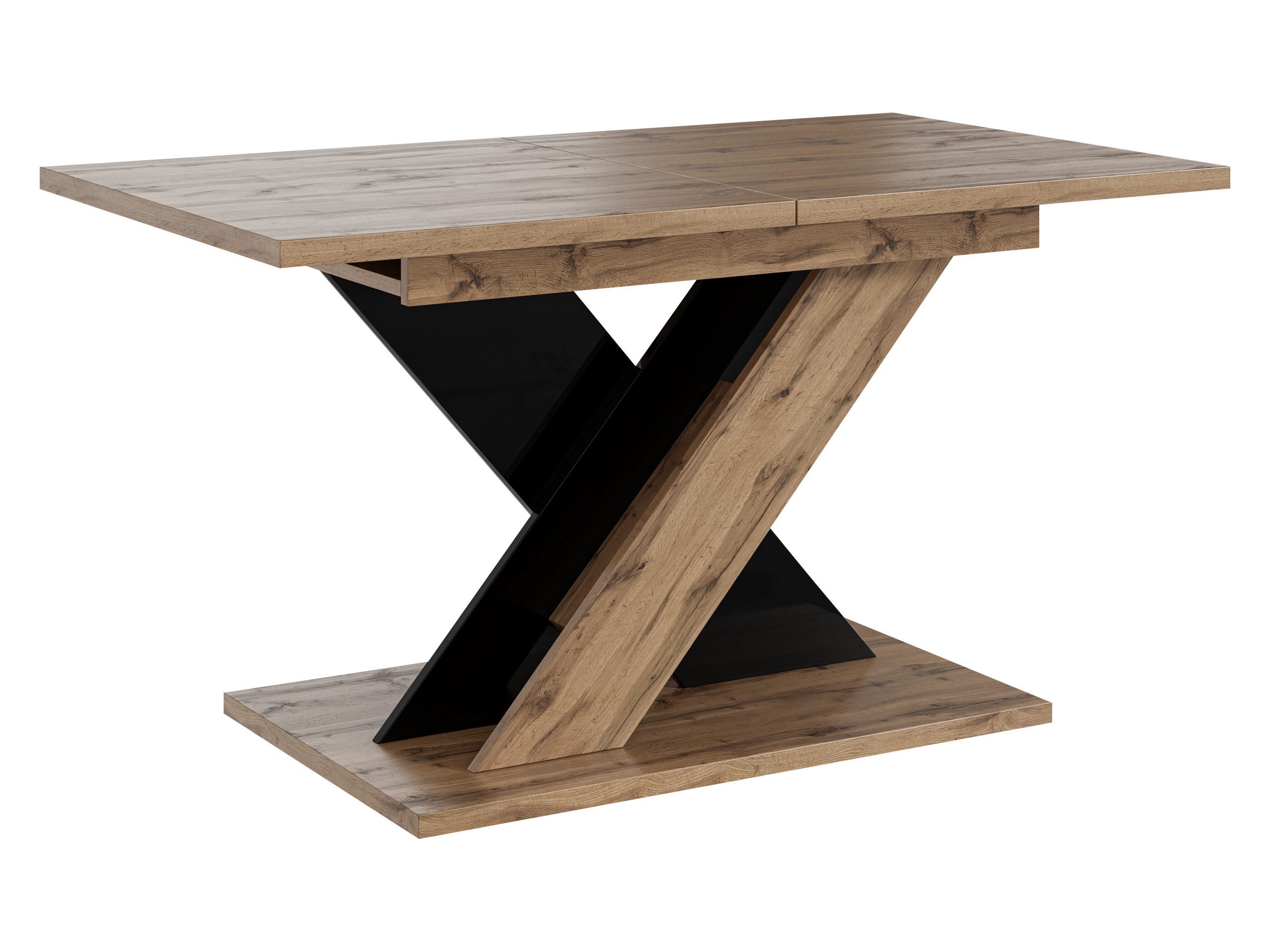 MIRJAN24 Esstisch Toxx 160 (Ausziehbar - 1x Einlegeplatte), Rechteck, 120-160x80x75 cm