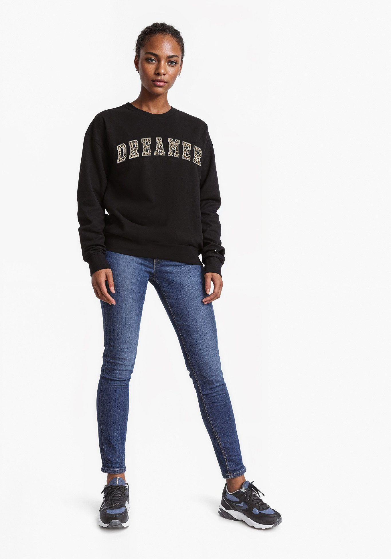 ONLY Sweatshirt ONLJOANA L/S LEO O-NECK günstig online kaufen