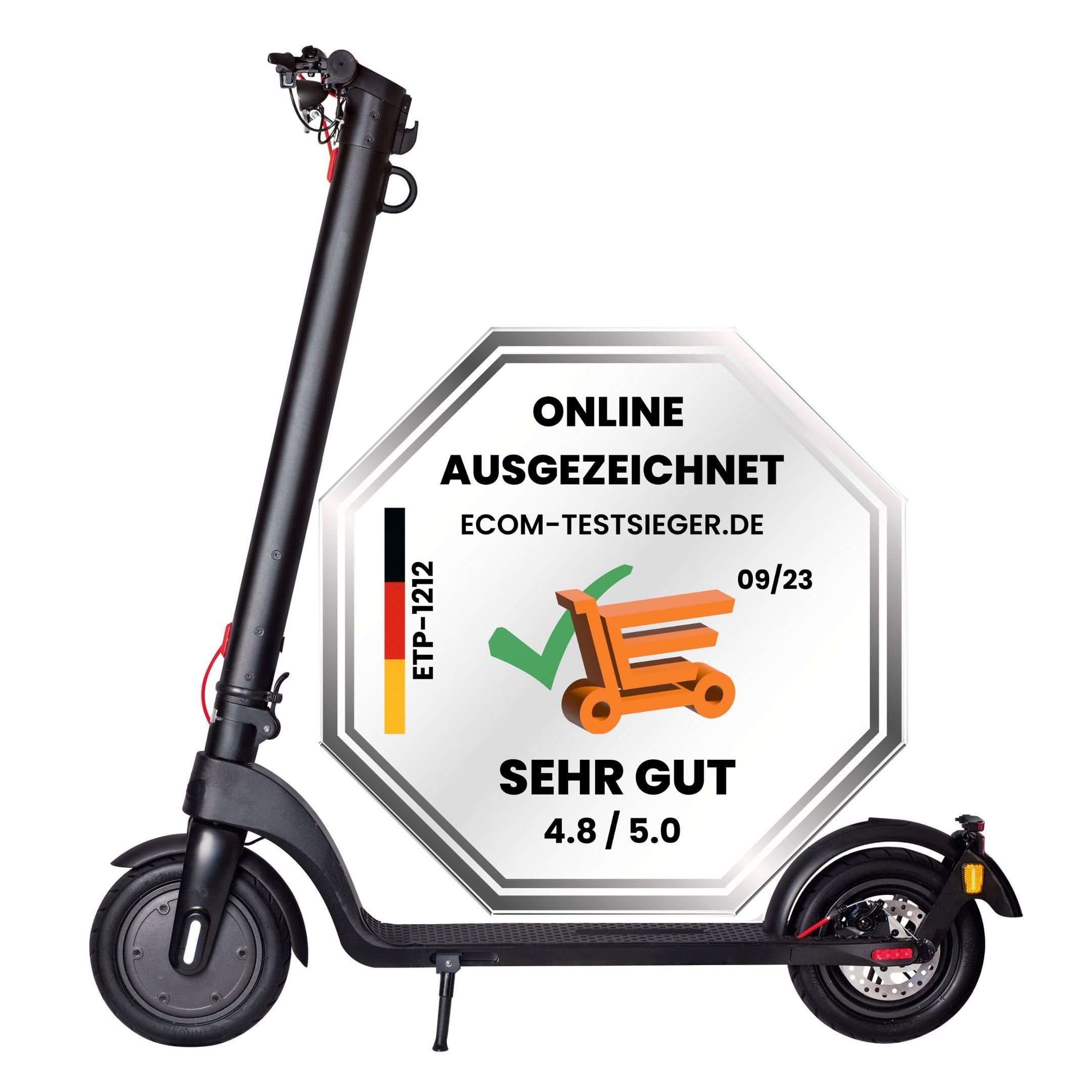 Scoot One E-Scooter SCOOT ONE E-Scooter E7 mit Pannenschutz, 20,00 km/h, klappbar, mit Strassenzulassung, Lithium-Akku