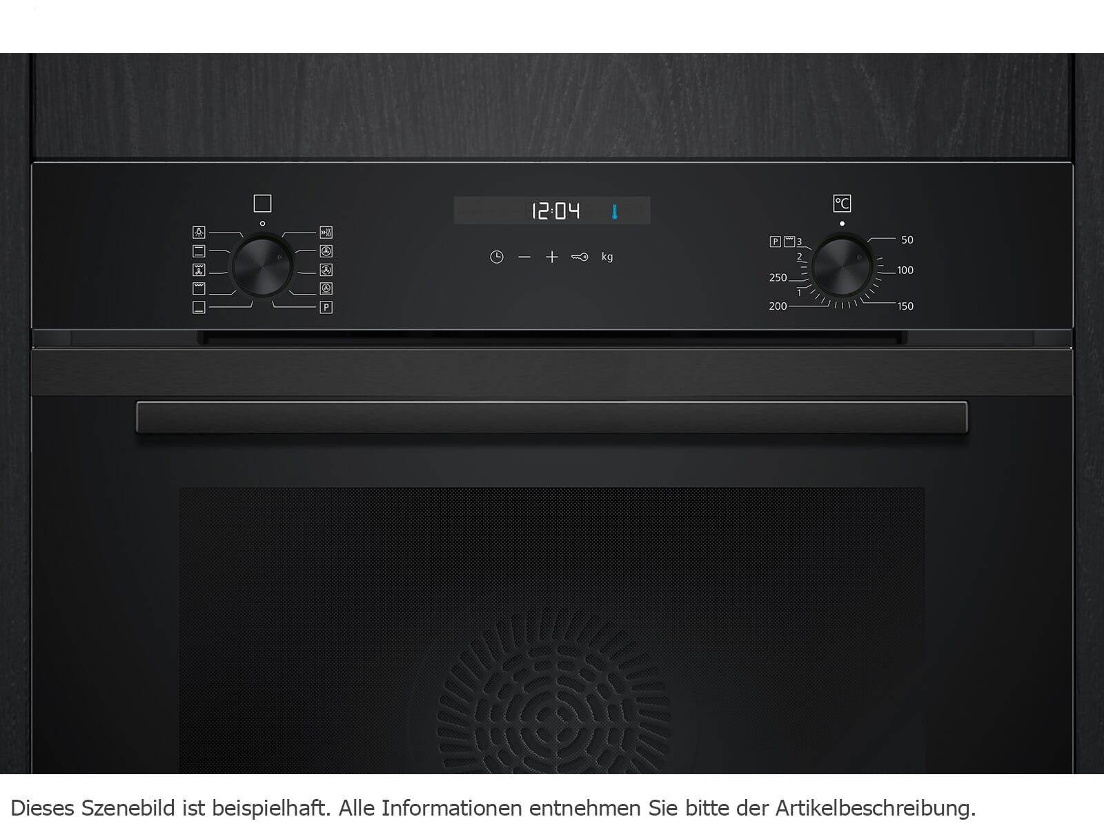 SIEMENS Einbaubackofen, mit Teleskopauszug nachrüstbar, Reinigung mit Wasser / Dampf