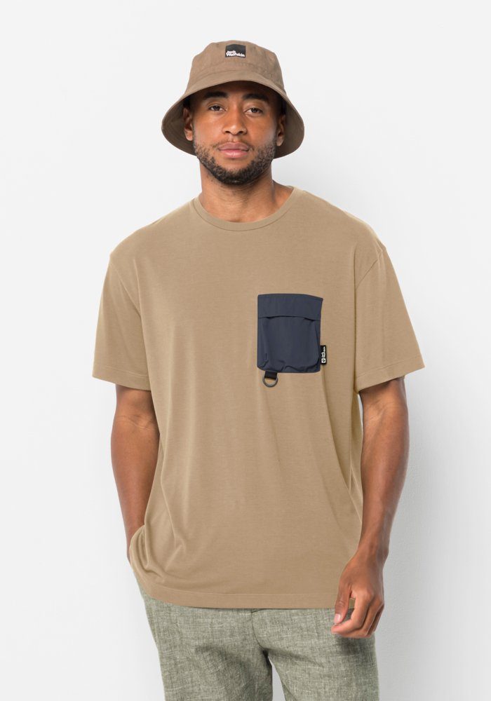 Jack Wolfskin T-Shirt WANDERTHIRST T M sandstorm