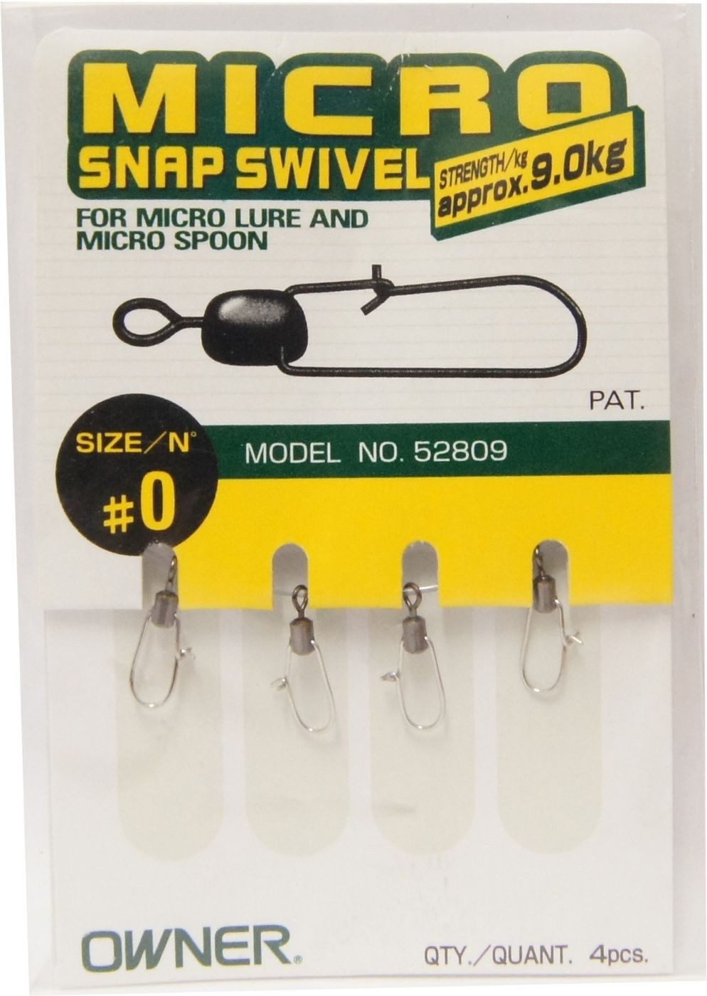 Owner Hooks Schnurverbinder Owner Micro Snap Swivel Wirbel, (1-St)