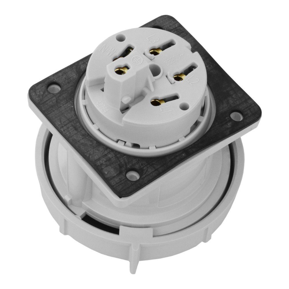 Mennekes Steckdose Mennekes CEE Einbausteckdose 32A 5p 400V IP67 240A Anbausteckdose, 1-St.