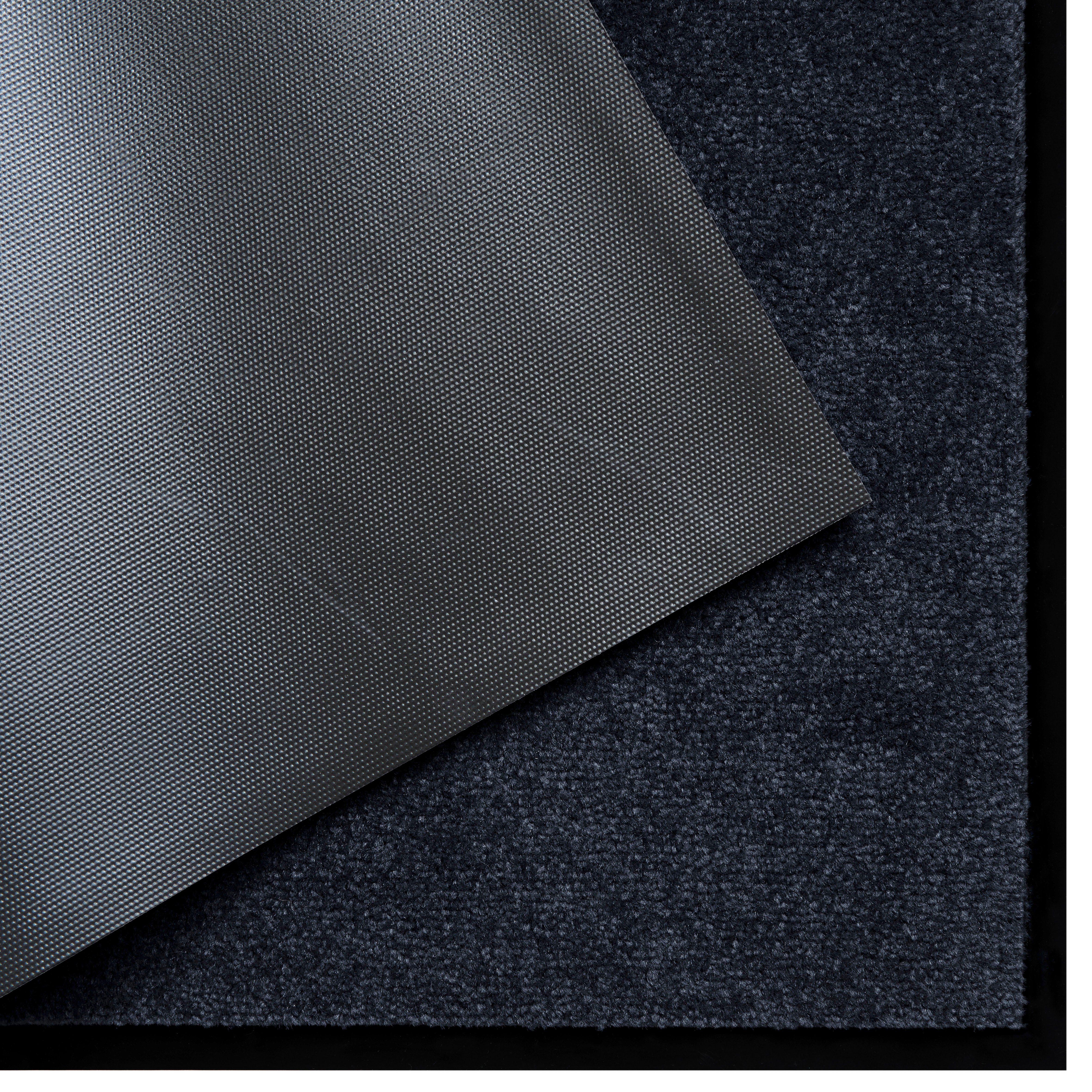 Uni-Farben-Design, rechteckig, Fußmatte rutschfest, schwarz affaire, waschbar, pflegeleicht mm, Höhe: 7 Triton, robust, Home