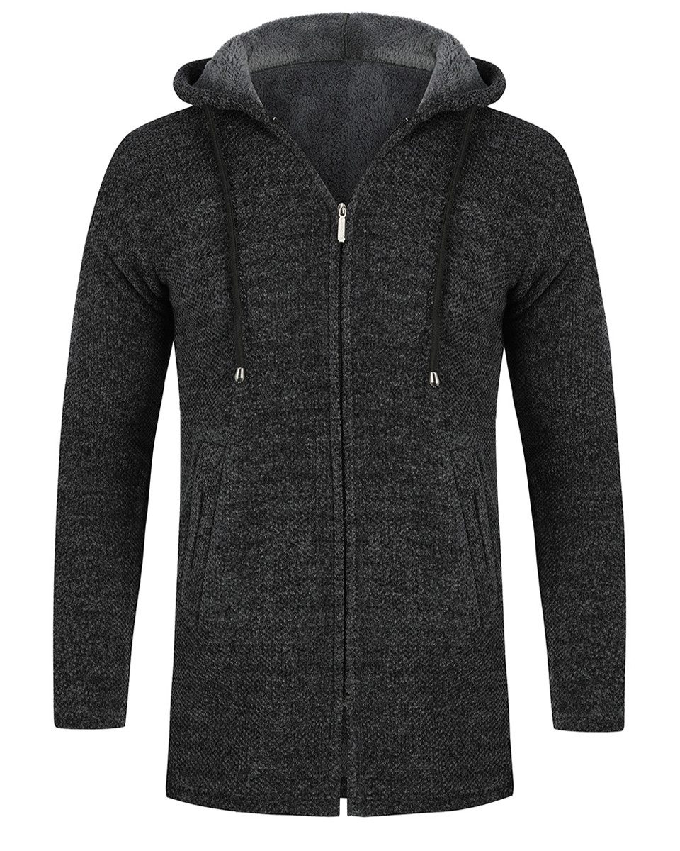 Allthemen Cardigan Herren Strickjacke mit Kapuze günstig online kaufen