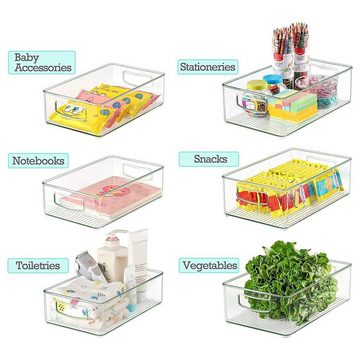 BOTC Frischhaltedose Kühlschrank Organizer mit Griffen, Kunststoff, (set, 6-tlg., 6 Aufbewahrungsboxen), Kühlschrank-Organizer - 6 Stück- 26*15.5*7cm