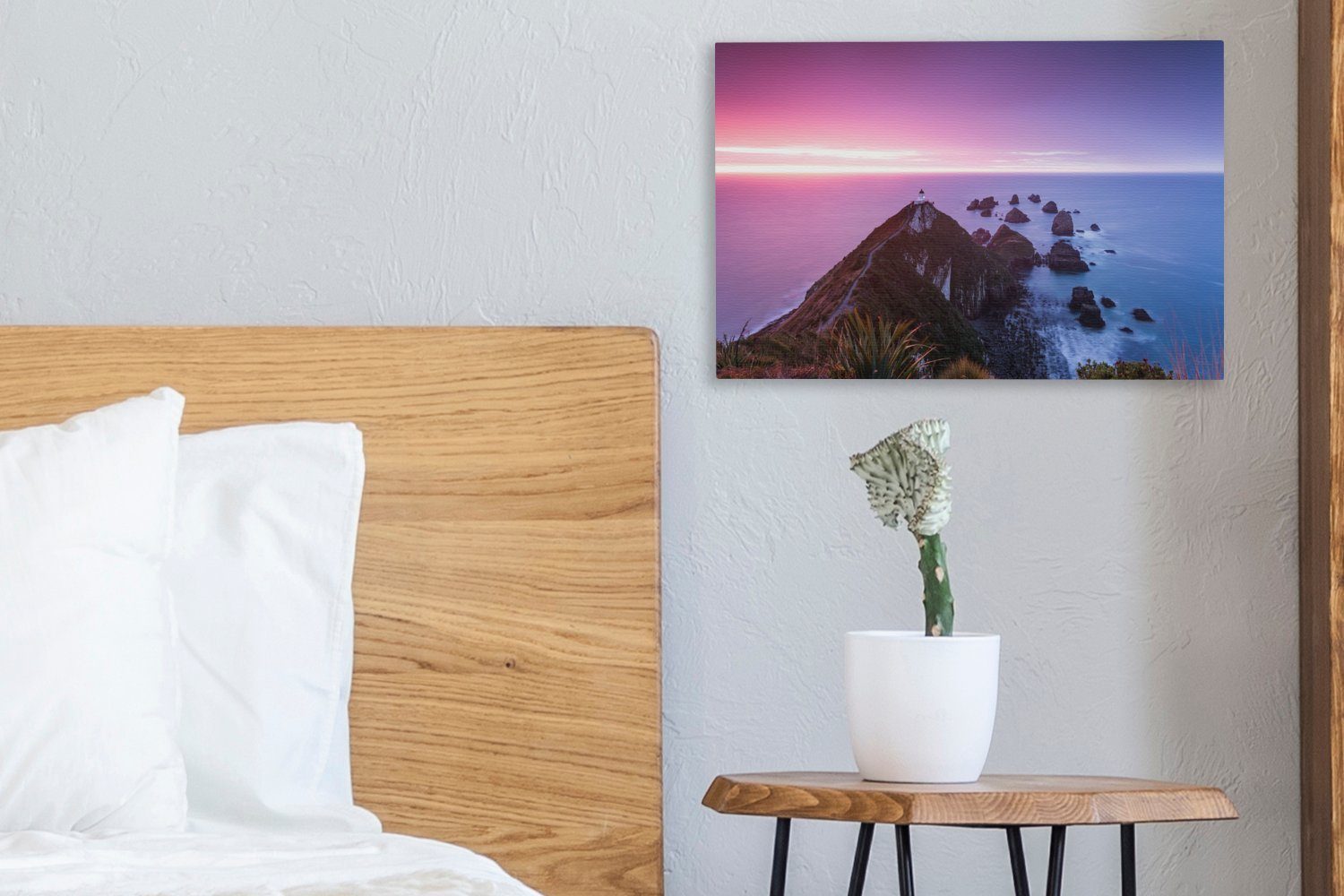 St), Aufhängefertig, Neuseeland, Nugget Point (1 Wanddeko, Leinwandbild 30x20 cm Wandbild Leinwandbilder, OneMillionCanvasses®