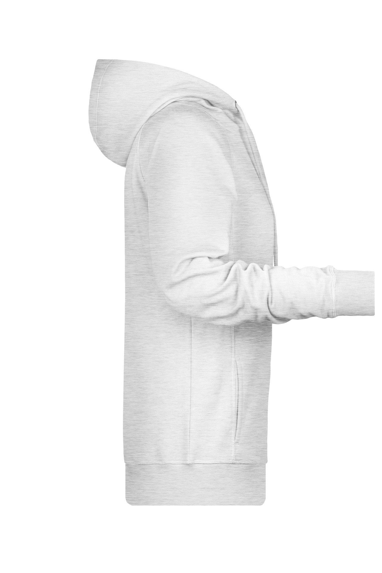 James & Nicholson Kapuzensweatshirt Hochwertiger taillierter Damen Hoody aus Bio-Baumwolle 8023 mit Kängurutasche und Kapuze – Bild 4 von 4
