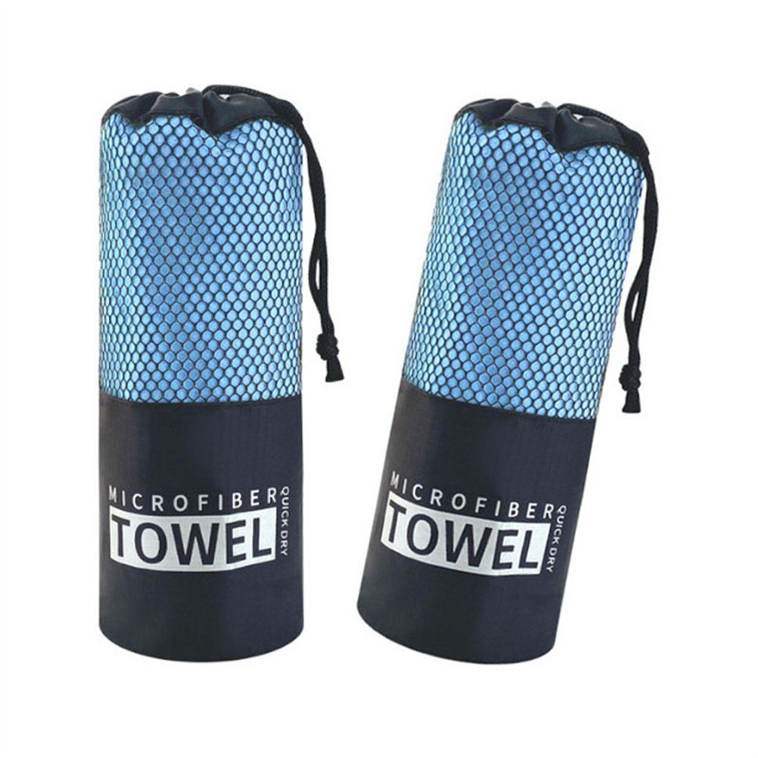 CFYDW Sporthandtuch schnell blau Sporthandtuch Mikrofaser Handtuch, aus trocknendes Tragbares,
