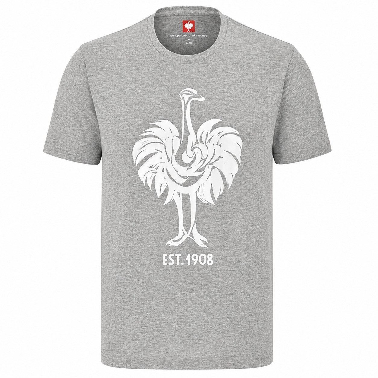 Engelbert Strauss T-Shirt T-Shirt »e.s. 1908« Herren Baumwolle Rundhals Printshirt kurzarm Logoprint Strauß