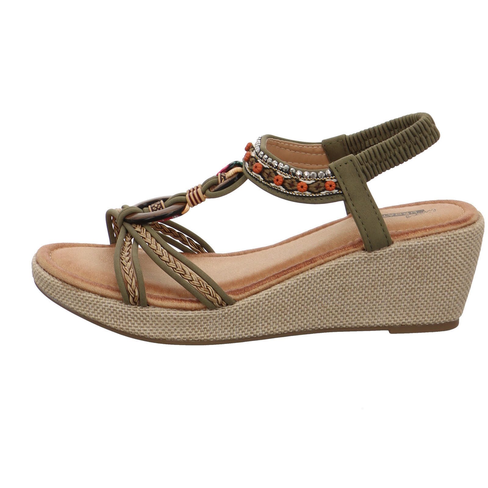 LIVING UPDATED K398-21-GR Keilsandalette