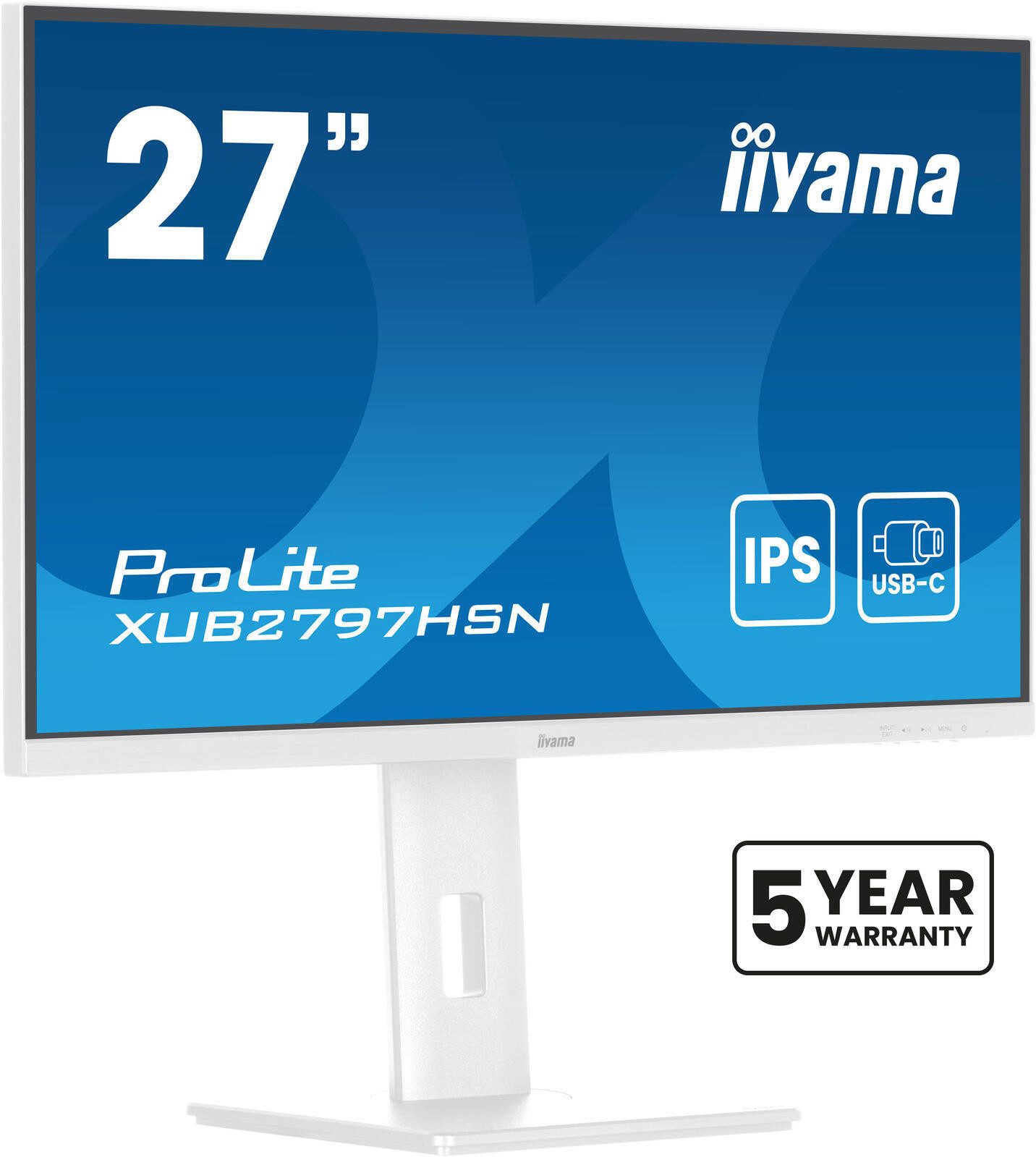 Iiyama XUB2797HSN-W2 Gaming-LED-Monitor (1920 x 1080, 1 ms Reaktionszeit, 100 Hz, IPS Panel)