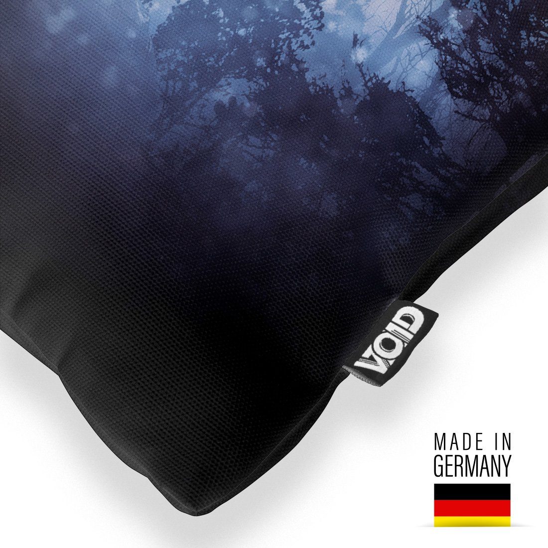 Nebel Wölfe Sofa-Kissen Märchen Landschaft Kissenbezug, VOID (1 Werwolf Wildtier Wald Tier Mond Mondschein Fantasy Gruselgeschichten Wolf Roman Ugeheuer Stück),