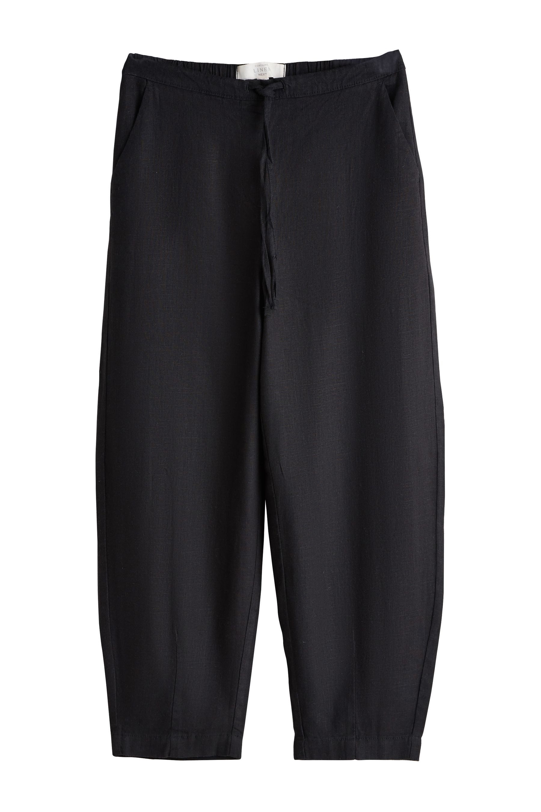 Next Leinenhose Hose aus Leinengemisch mit Barrel-Bein (1-tlg) günstig online kaufen