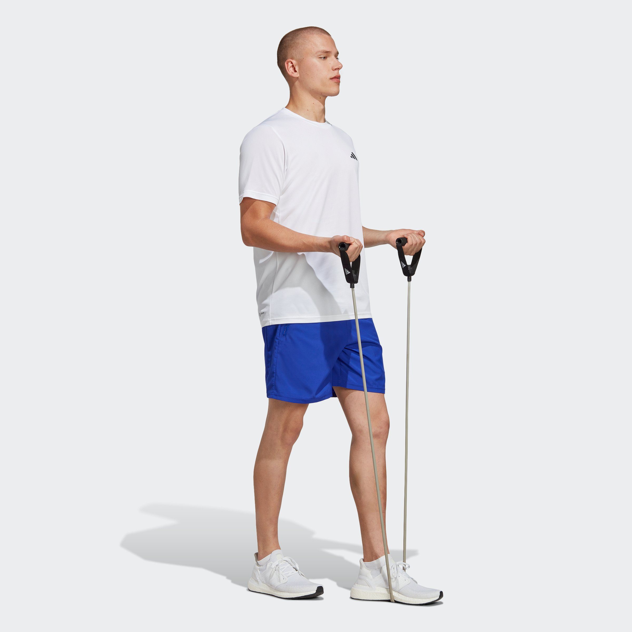 adidas Performance T-Shirt TRAIN ESSENTIALS TRAINING mit Rundhalsausschnitt, Kurzarmdesign, in Piqueoptik