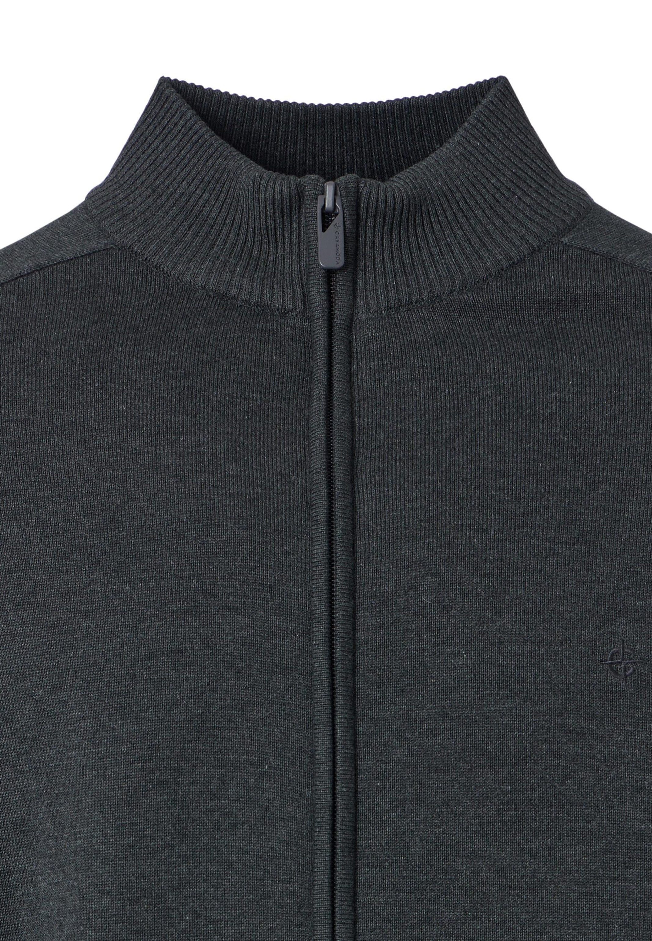 CASAMODA Strickjacke Basic (1-tlg) Strickjacke - Baumwolle - Atmungsaktiv - Reine Pima-Baumwolle