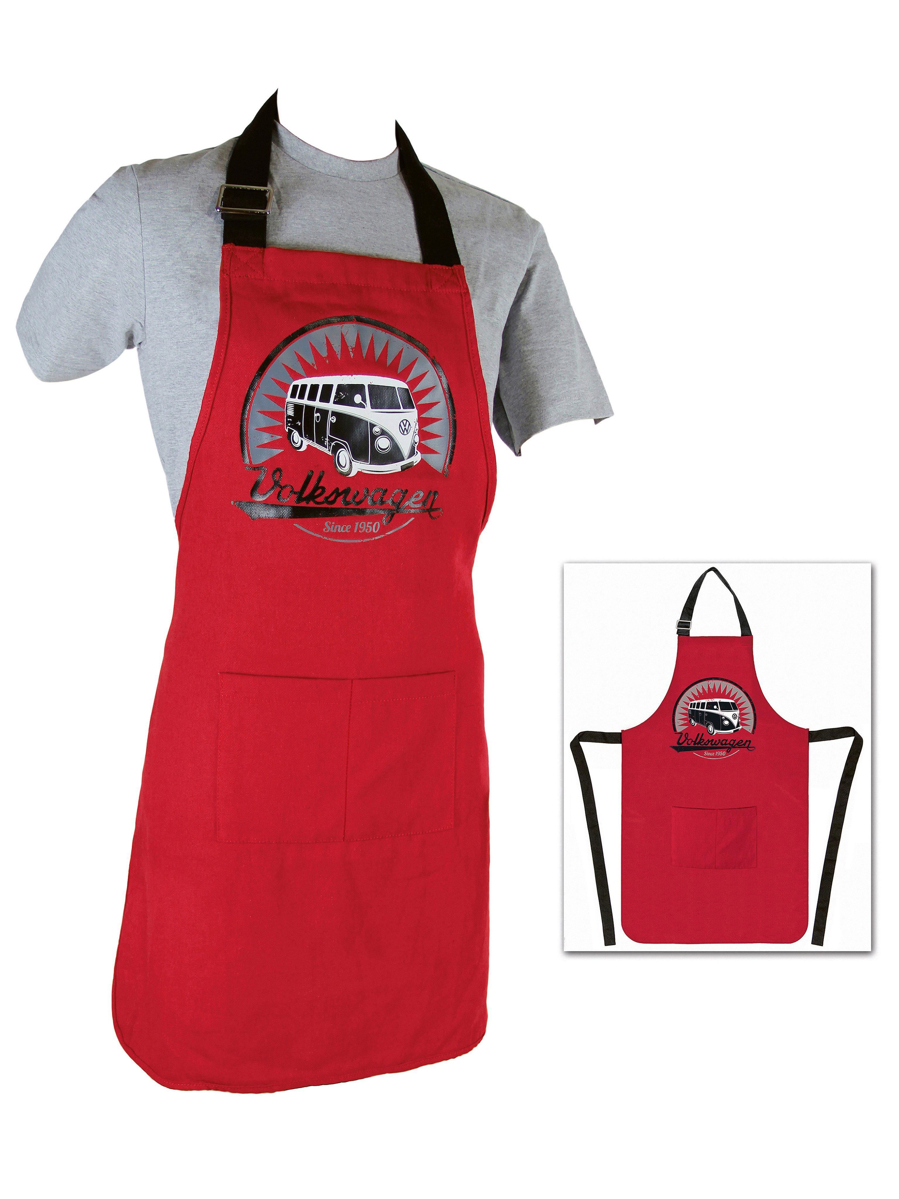 VW Collection by BRISA Grillschürze Volkswagen Kochschürze für Frauen & Män günstig online kaufen