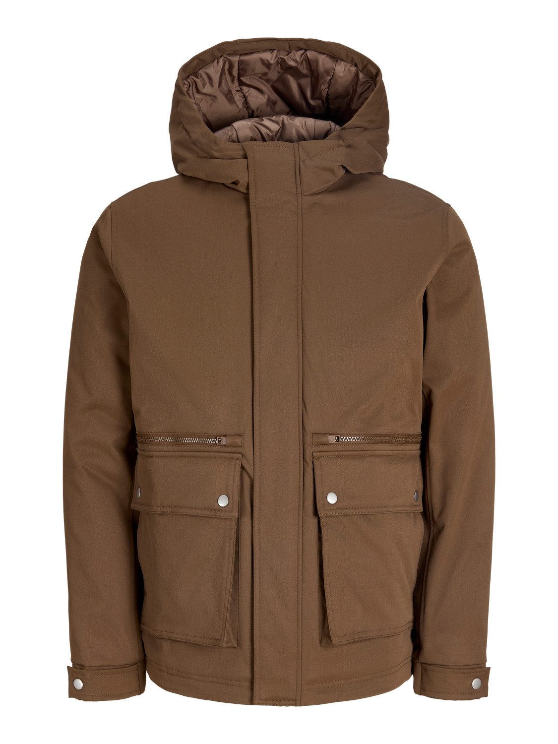 Jack & Jones Junior Parka JJEWOLF PARKA JACKET SN JNR Kunstfaser, normal geschnitten