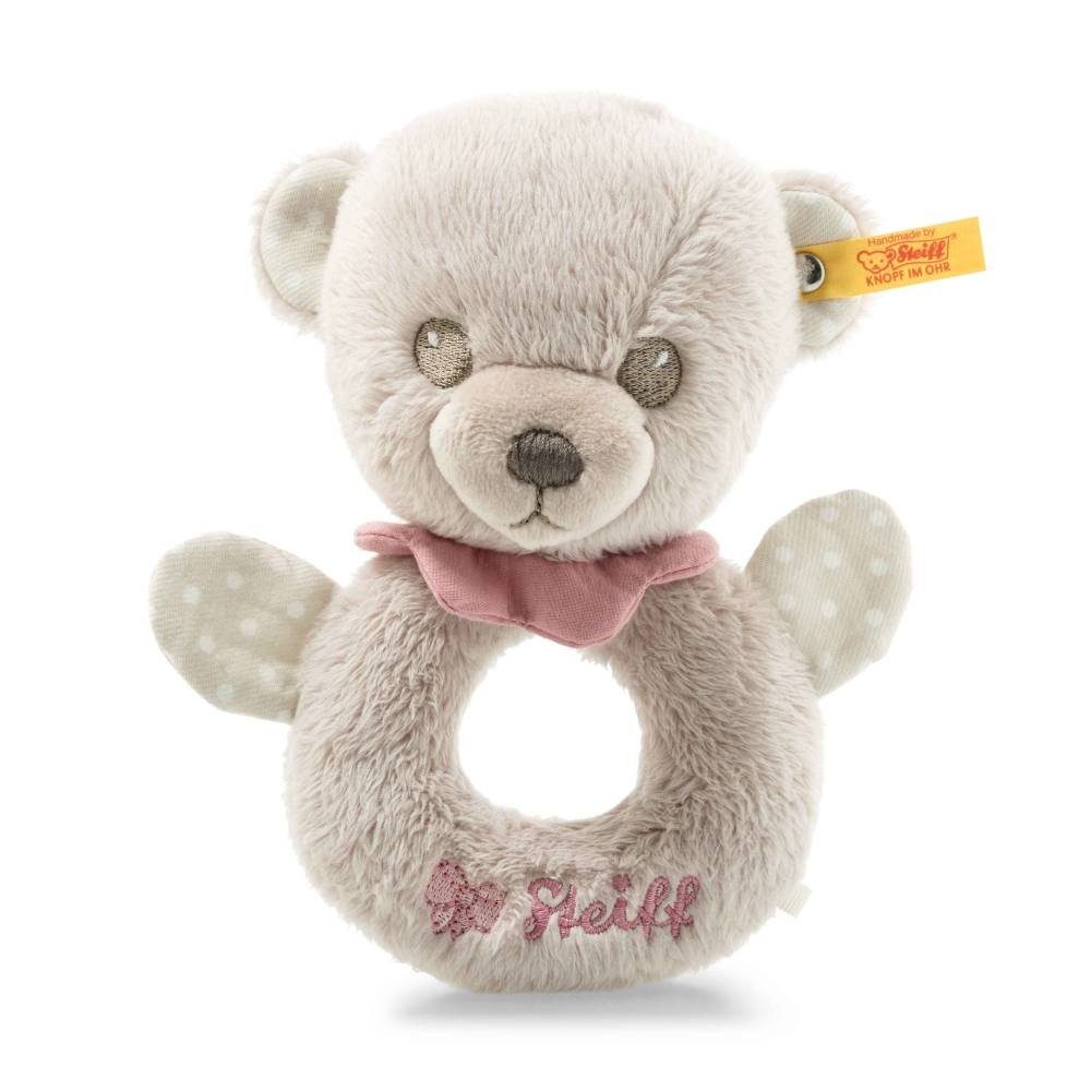 Steiff Greifspielzeug Steiff 241611 Hello Baby Lea Teddybär 15cm Rassel Rosa