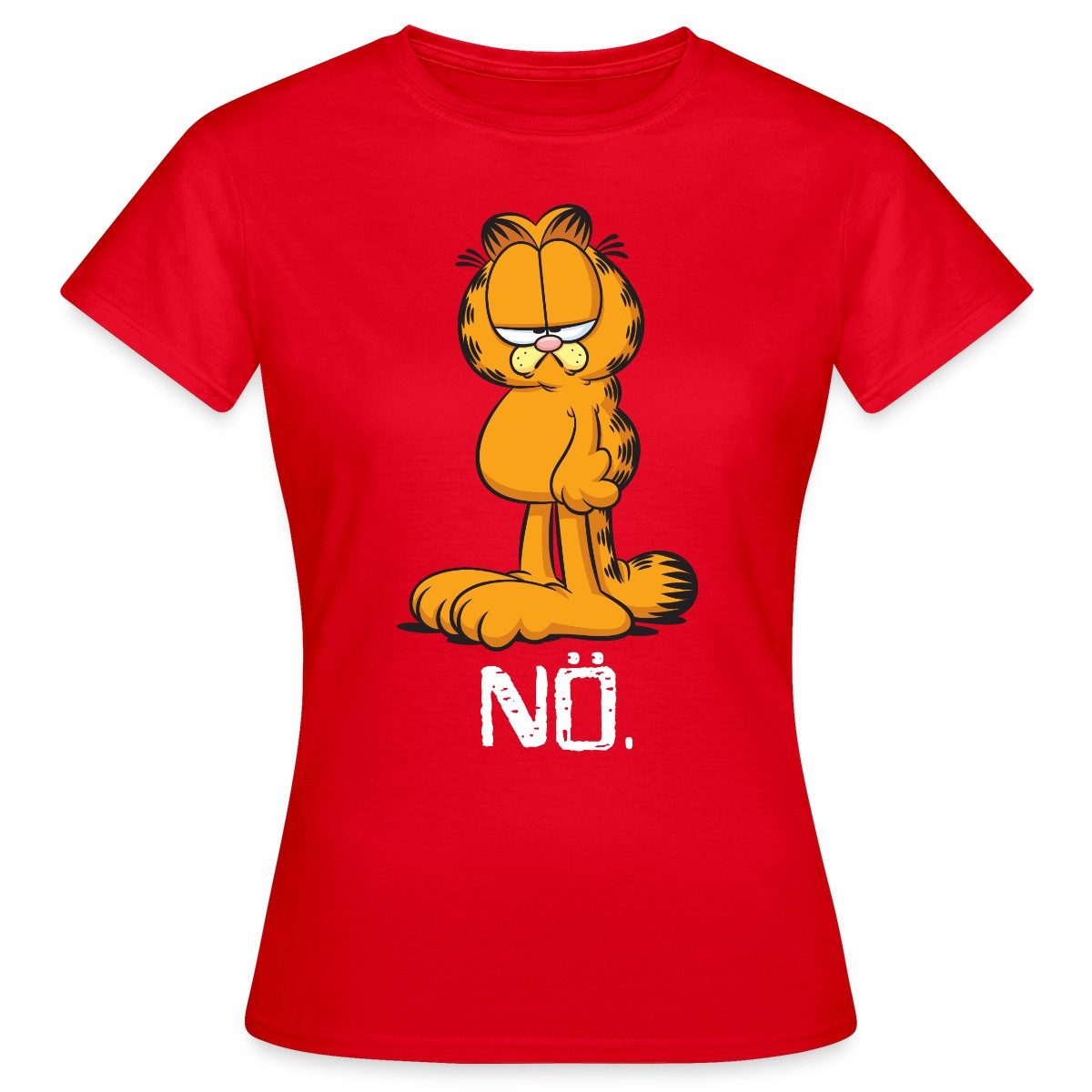 Spreadshirt T-Shirt Garfield Nö Nein Kein Bock Lustig Frauen T-Shirt (1-tlg günstig online kaufen