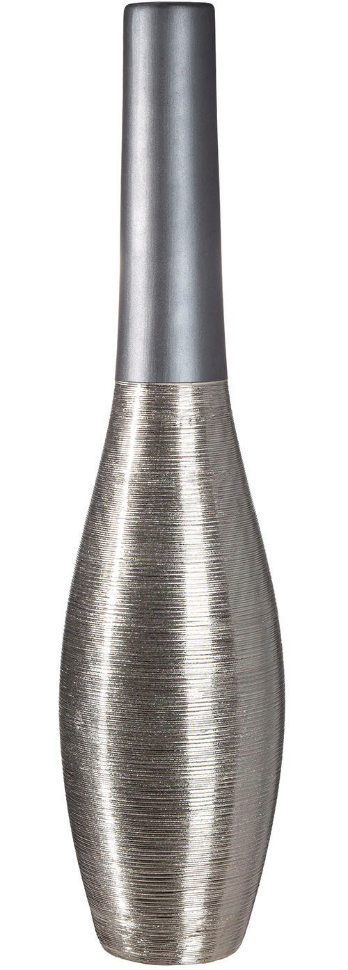 GILDE Bodenvase Bodenvase Kegel London anthrazitfarben H. 73 cm (1 St) günstig online kaufen