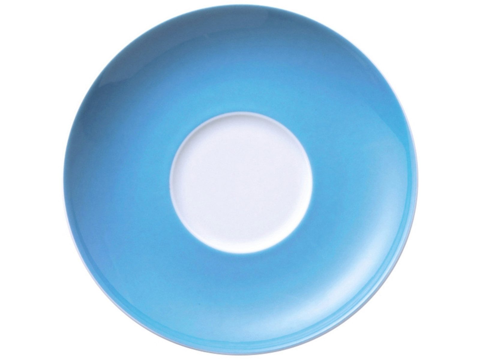 Thomas Porzellan Untertasse Sunny Day Waterblue Cappuccino-Untertasse 16,5 cm, Untertasse