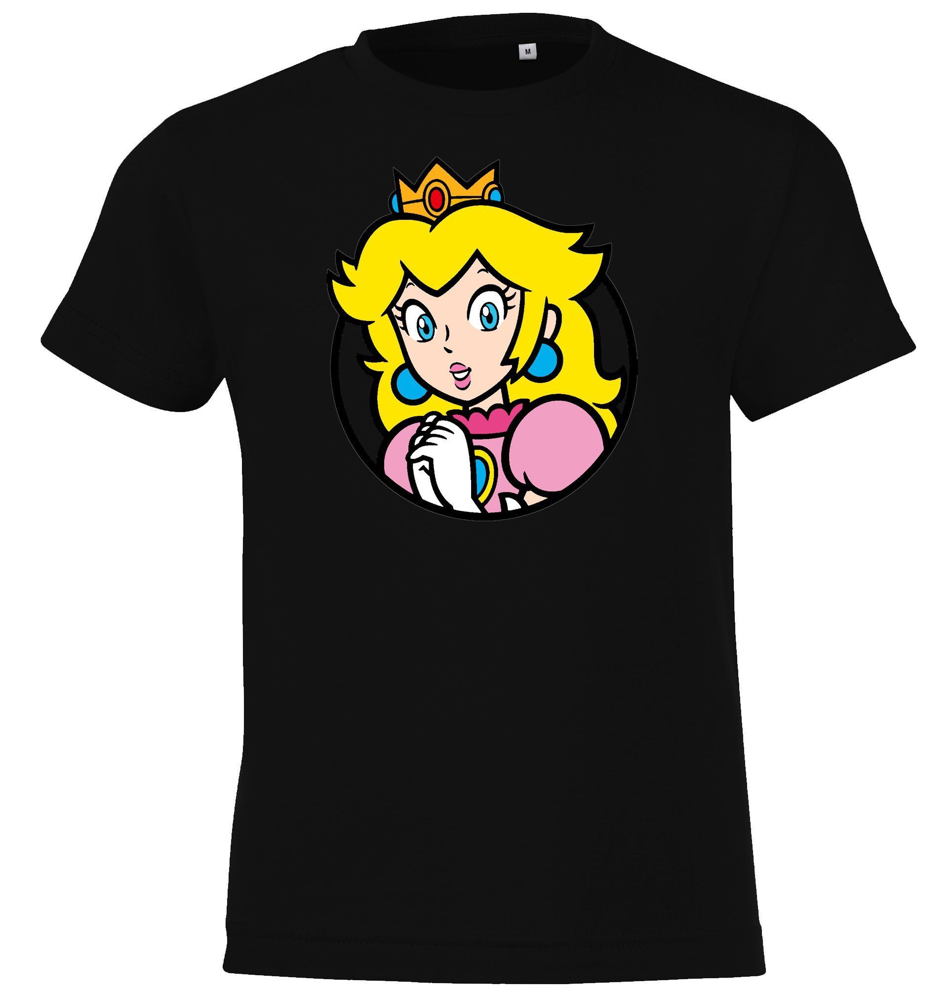 Print-Shirt Kinder T-Shirt Modell Peach Fun Print für Mädchen