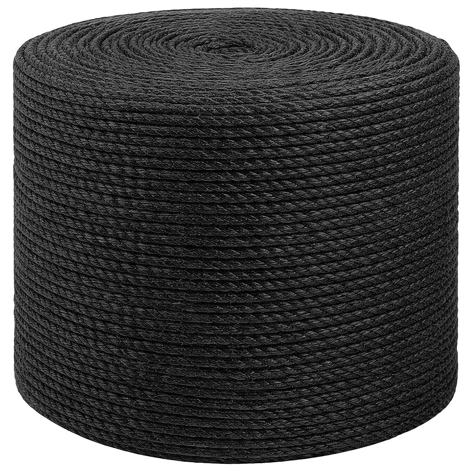 vidaXL Seil Juteseil 8 mm Schwarz 100% Tossa Jute (1-tlg)