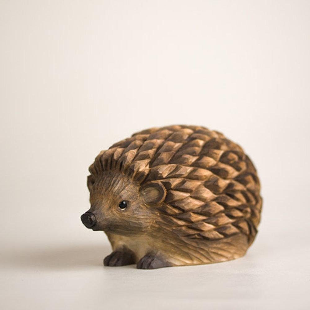 Wildlife Garden Skulptur Hedgehog Handcarved günstig online kaufen