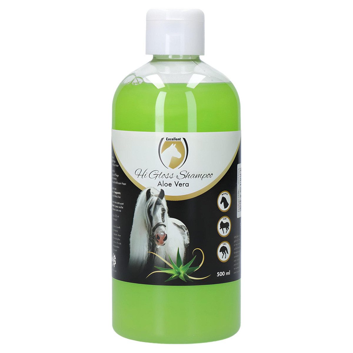 Excellent Horse Pferdebürste Hi Gloss Shampoo Aloe Vera