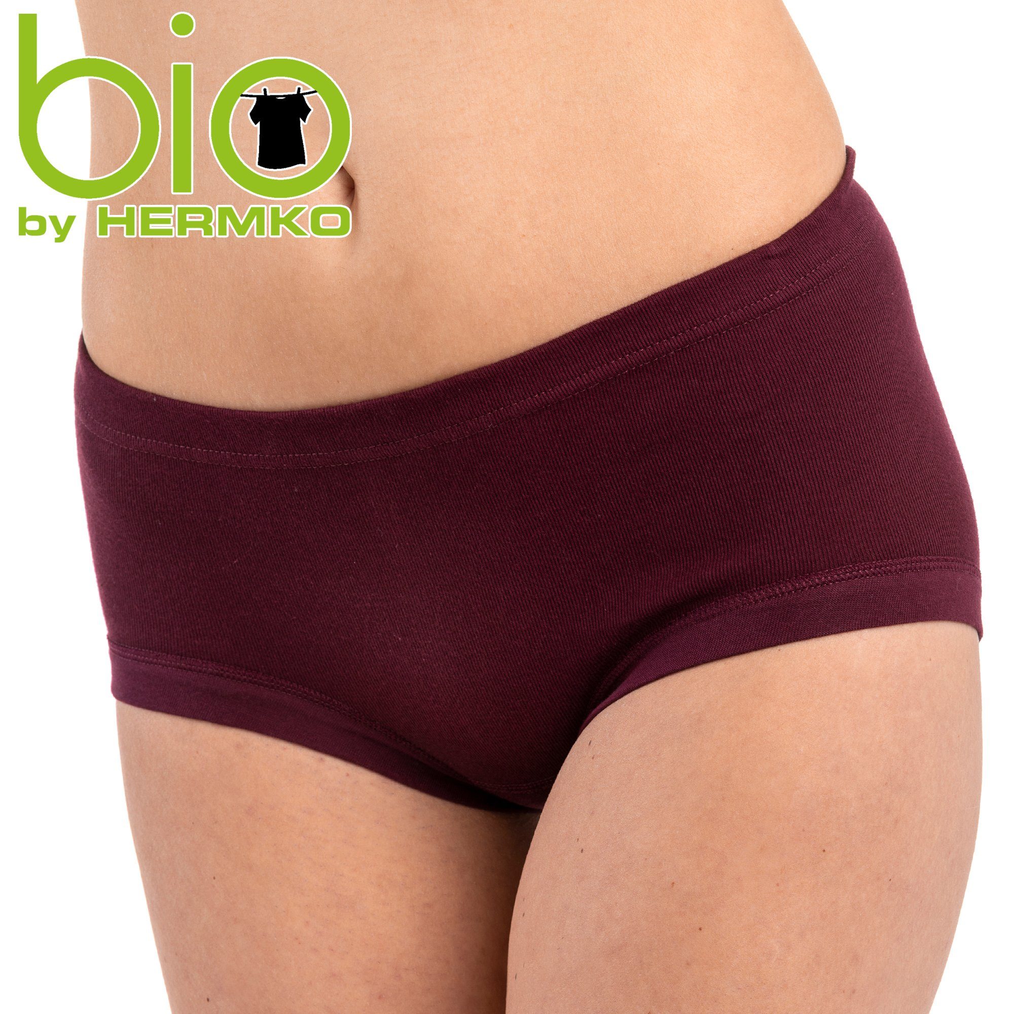 HERMKO Taillenslip 9114001 9114001 Damen Taillenslip aus Bio-Baumwolle