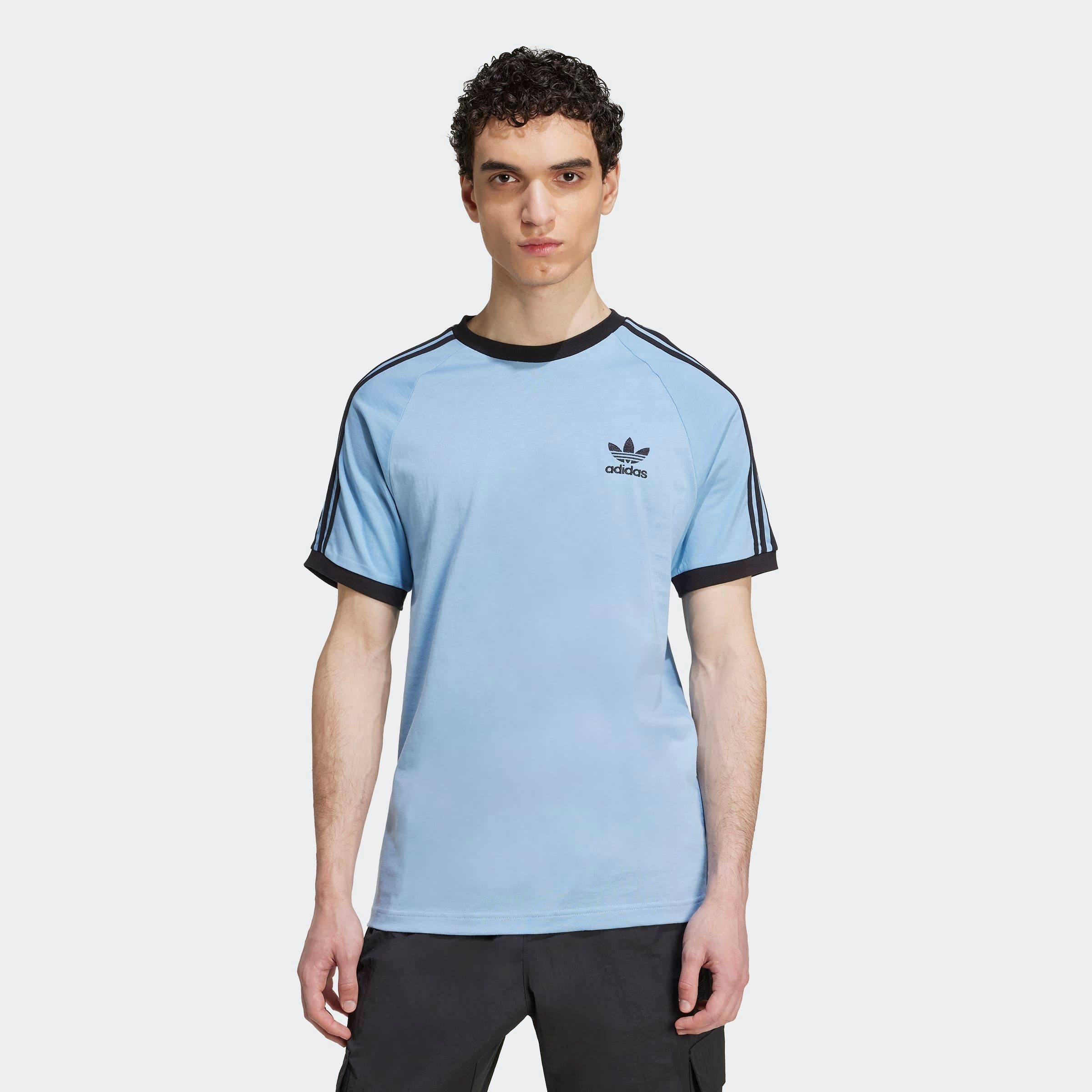 adidas Originals T-Shirt 3-STRIPES TEE schmale Passform, Kurzarm, mit kontr günstig online kaufen