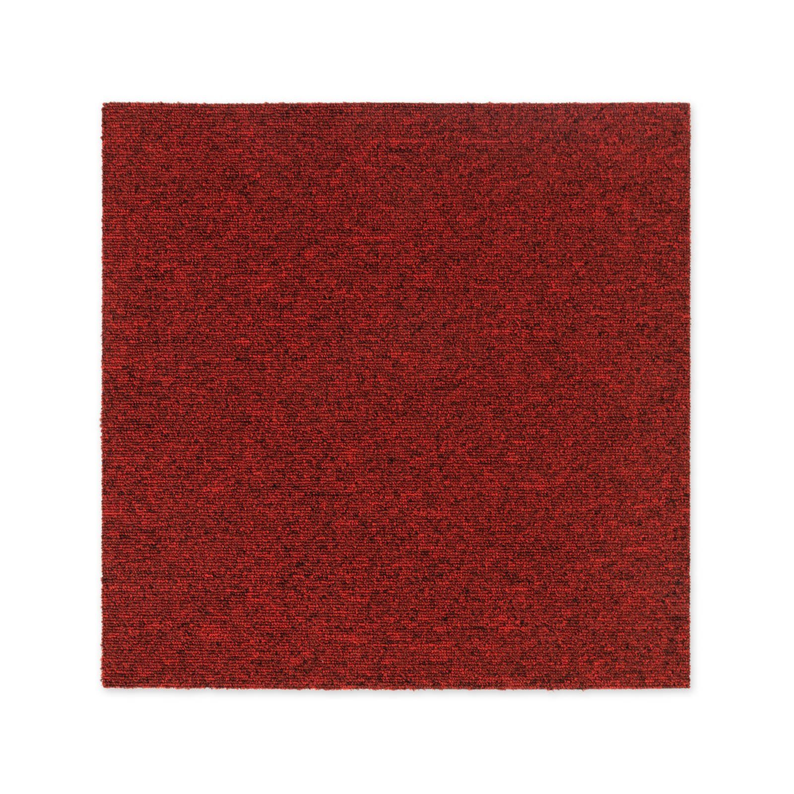 Karat Teppichfliese Moscow, Bodenschutz, Erhältlich in 4 Farben, 50 x 50 cm, Quadratisch, Höhe: 5.5 mm, Selbstliegend