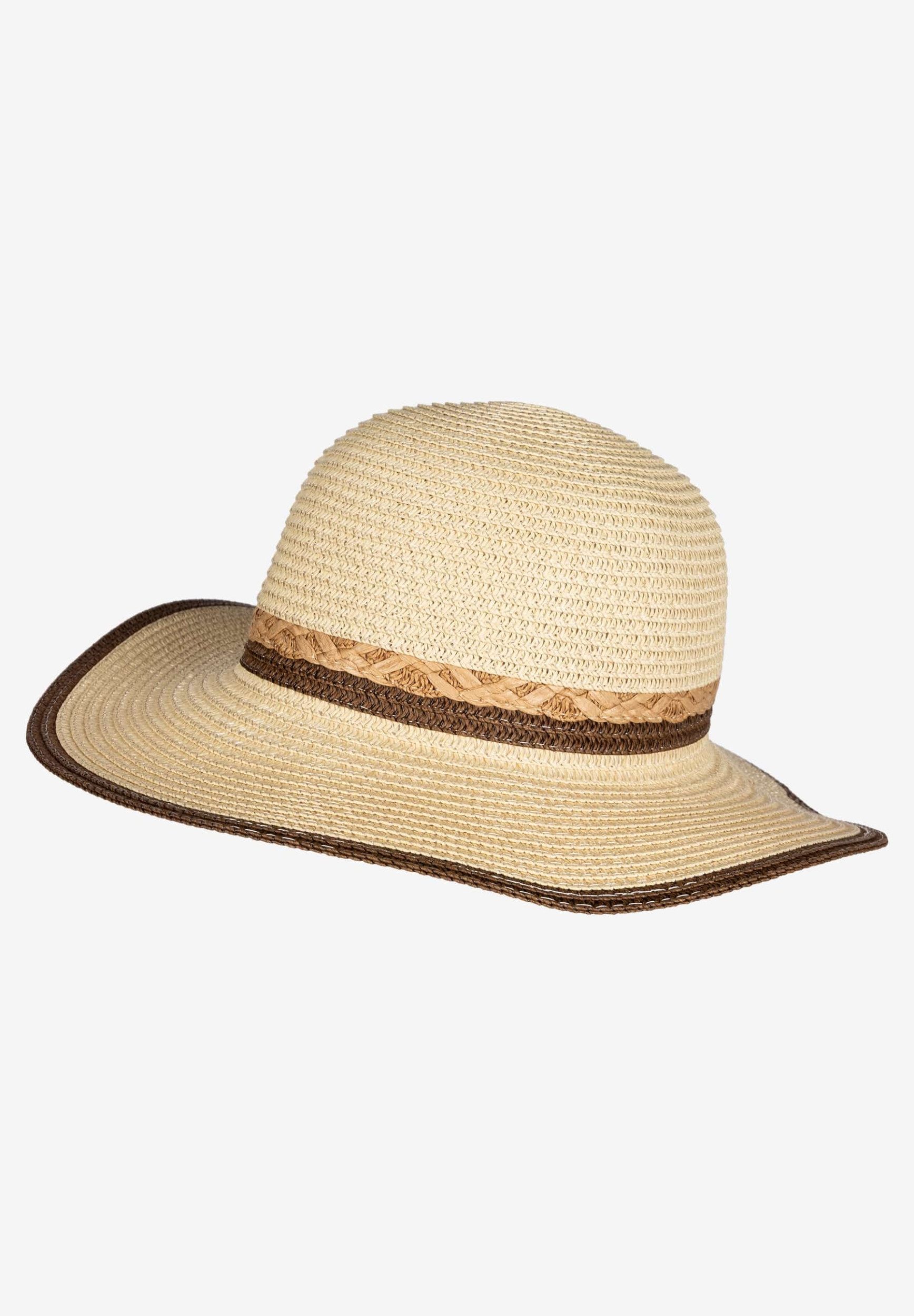 MORE&MORE Schal Straw Hat with Strip