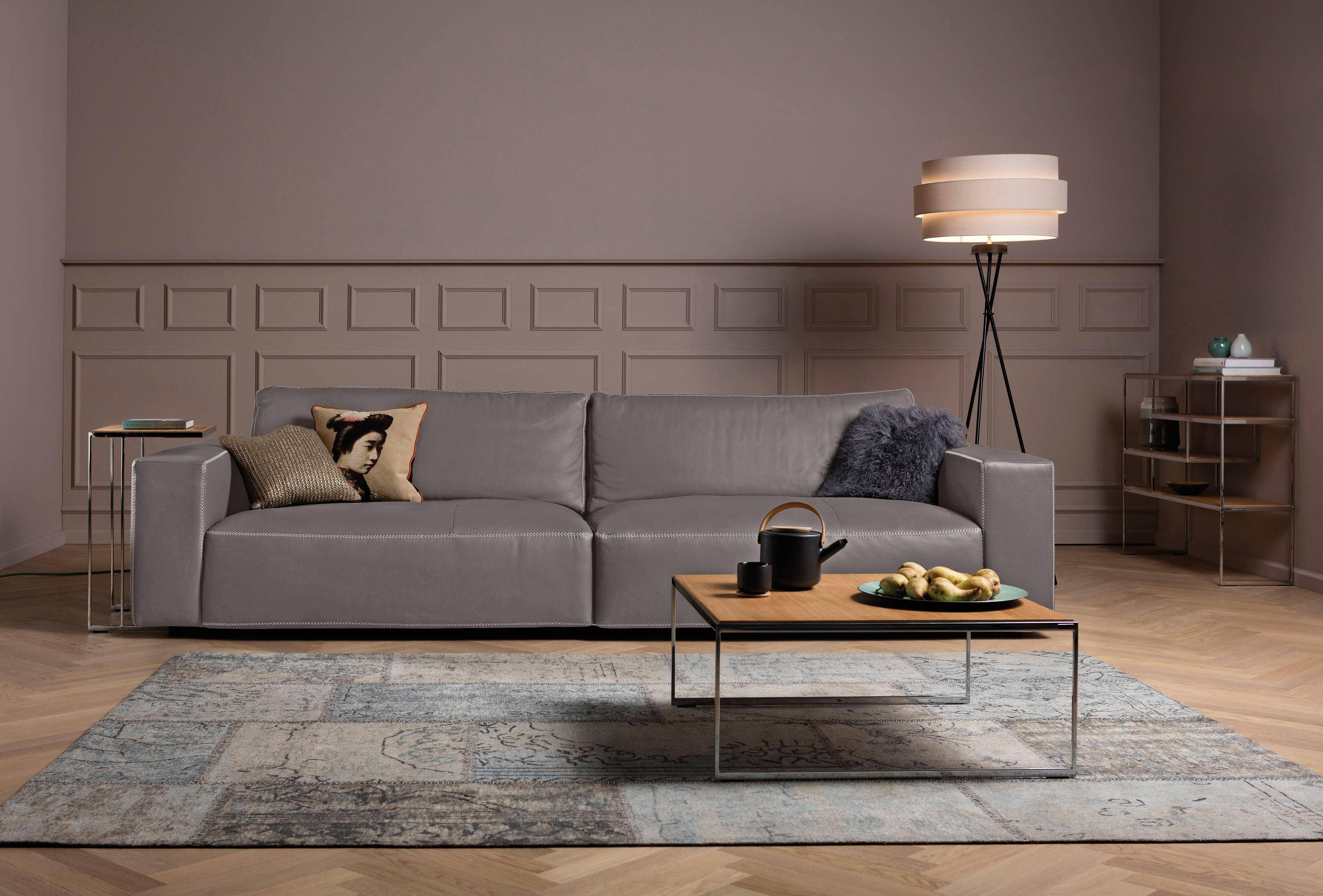 Musterring Big-Sofa LUCIA, in vielen Qualitäten und 4 unterschiedlichen Nähten, 3-Sitzer