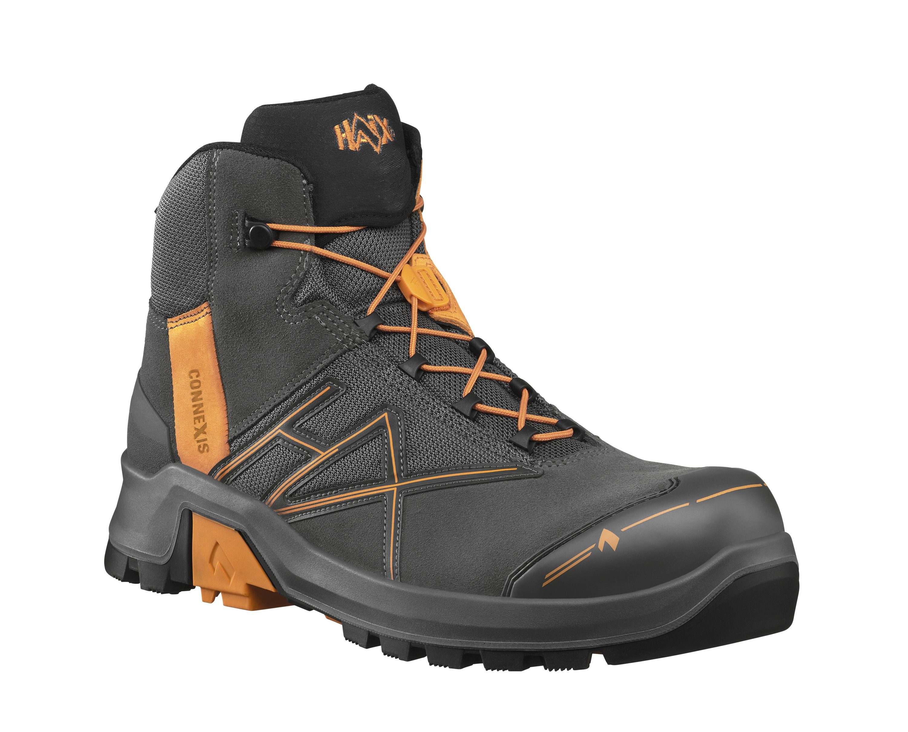 Haix CONNEXIS Safety+ GTX mid grau/orange Arbeitsschuh