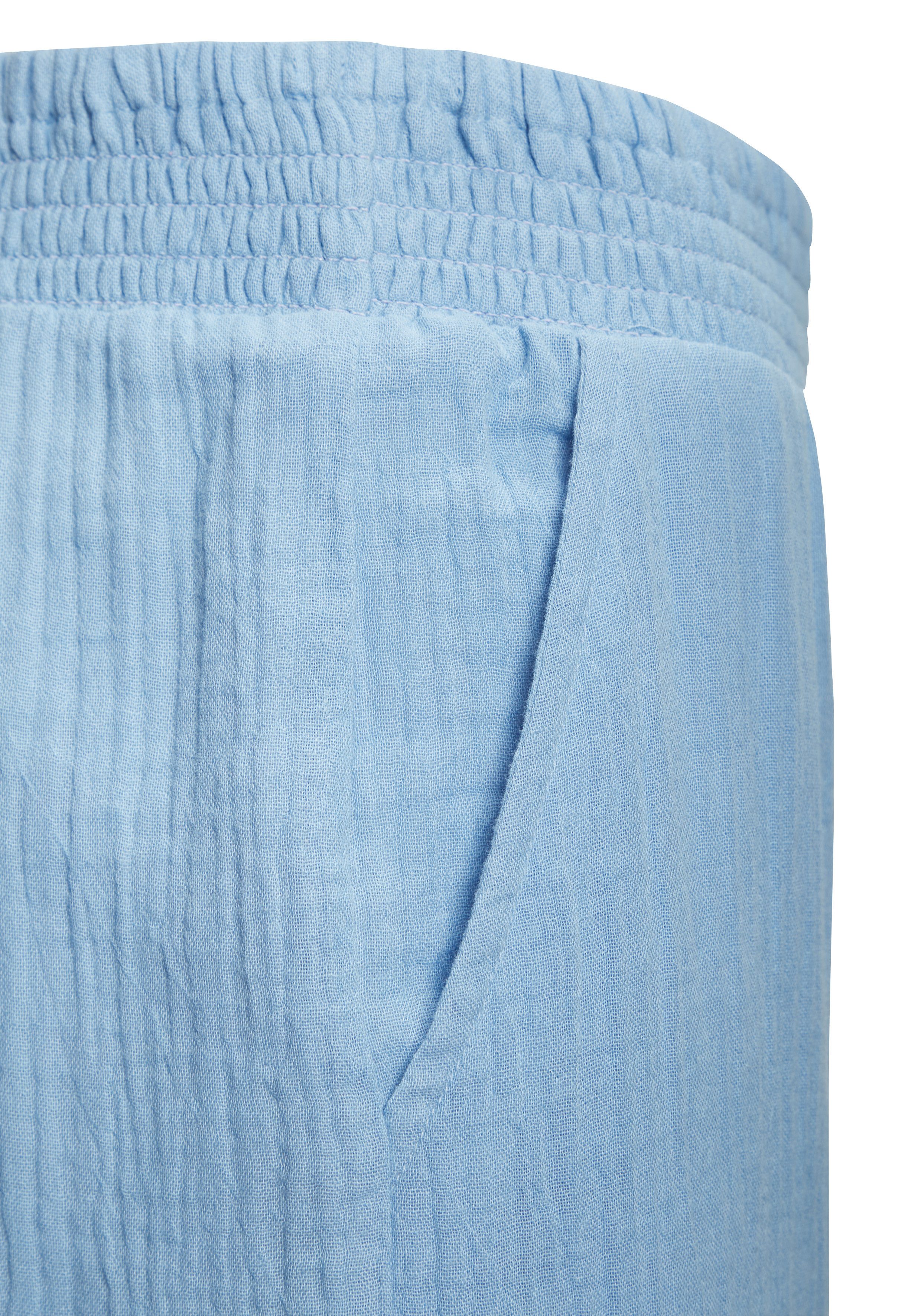 Beachtime by Lascana Schlupfhose aus weicher Musselinware mit elastischem Bund lange Musselinhose, luftige Strandhose mit weitem Schnitt, Sommerhose – Bild 4 von 5