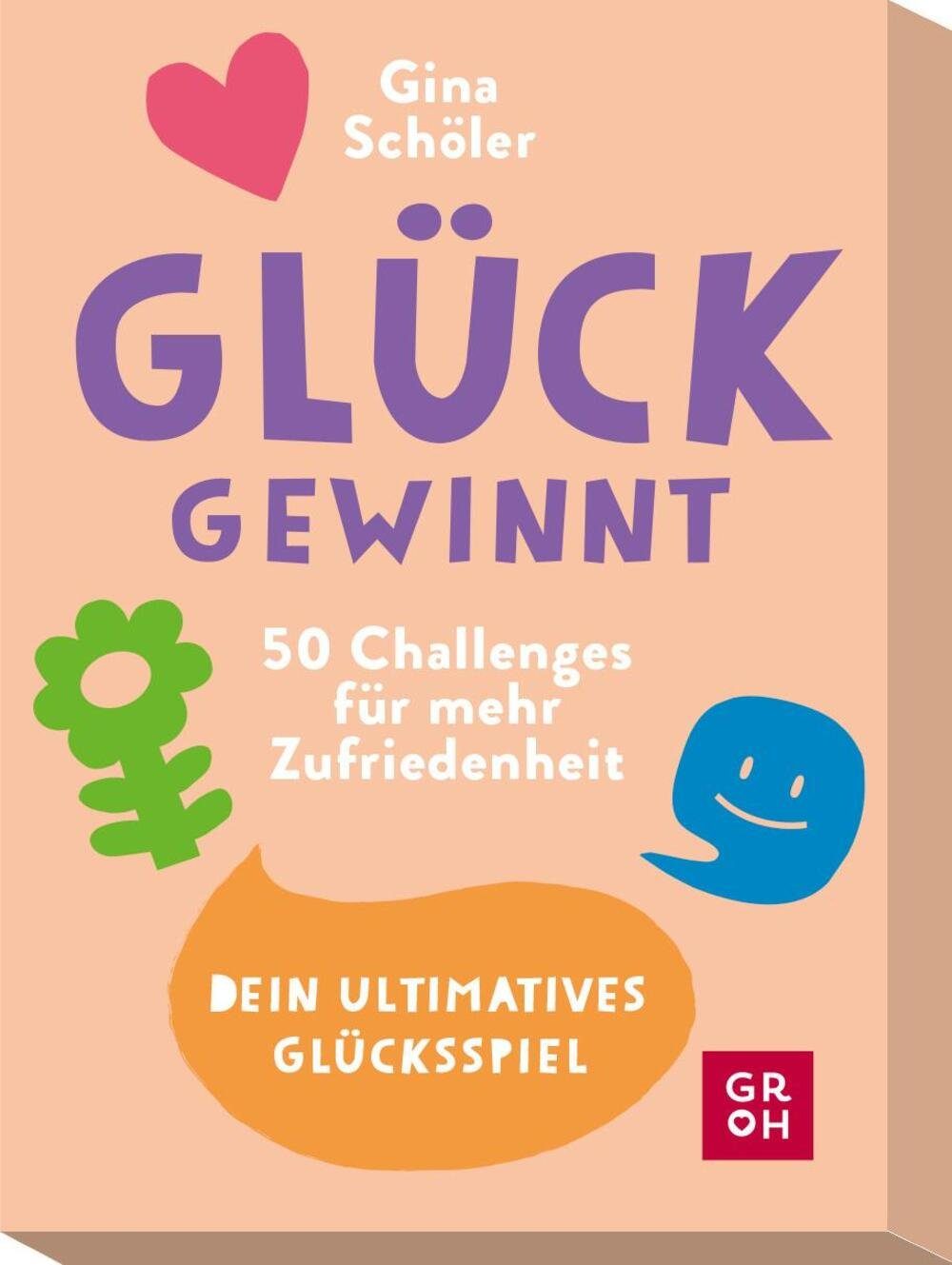 groh Verlag Spiel, Glück gewinnt - 50 Challenges für mehr Zufriedenheit