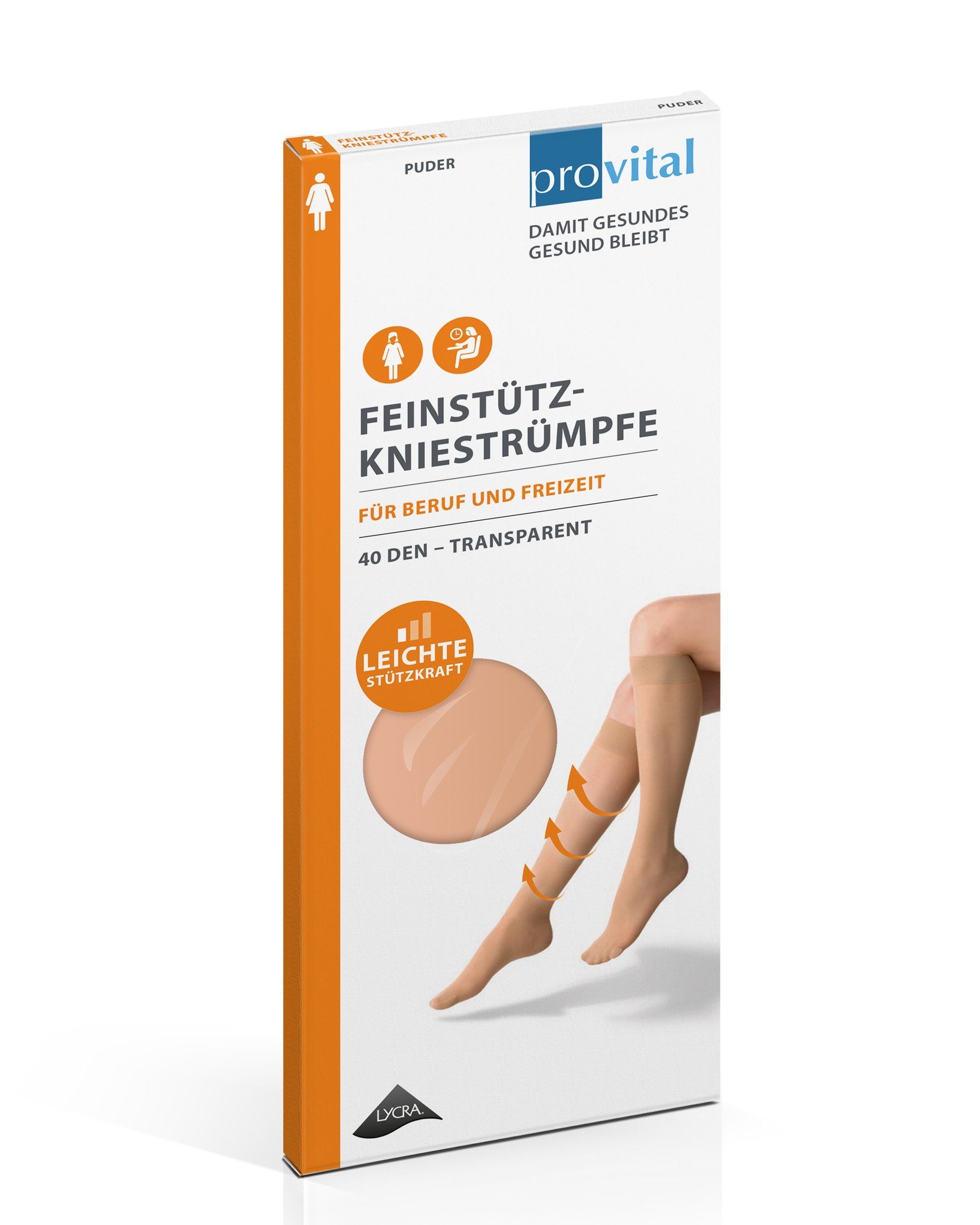 provital Kniestrümpfe provital 40 DEN Damen Feinstützstrumpf leichte Kompre günstig online kaufen