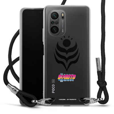 DeinDesign Handyhülle Boruto Uzumaki Offizielles Lizenzprodukt Boruto Karma Transparent, Xiaomi Poco F3 Handykette Hülle mit Band Case zum Umhängen