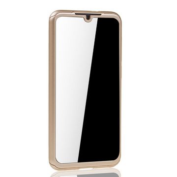 König Design Handyhülle Xiaomi Mi 9 SE, Xiaomi Mi 9 SE Handyhülle 360 Grad Schutz Full Cover Gold