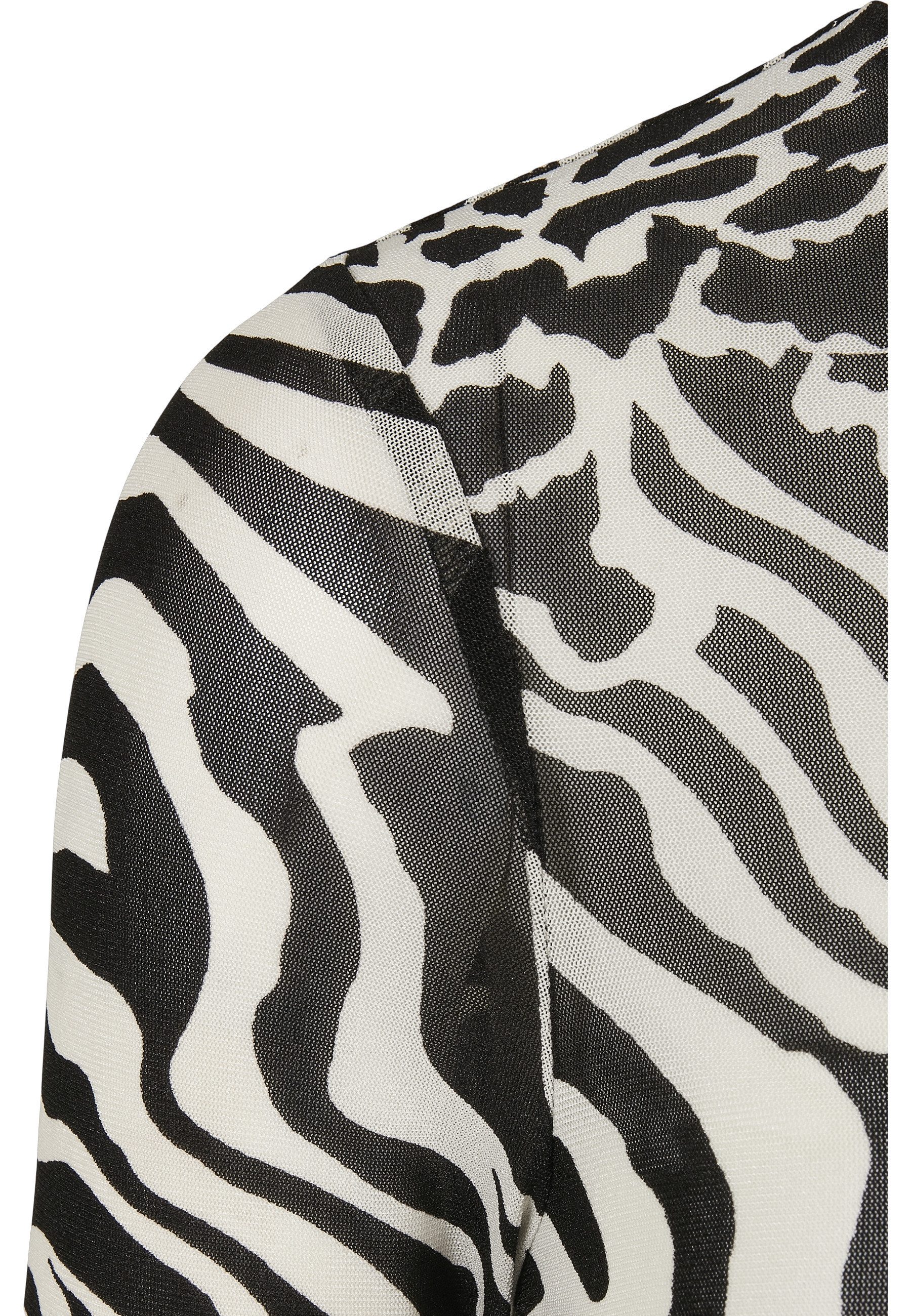 URBAN CLASSICS Langarmshirt Urban Classics Damen Ladies AOP Mesh Turtleneck Longsleeve (1-tlg)