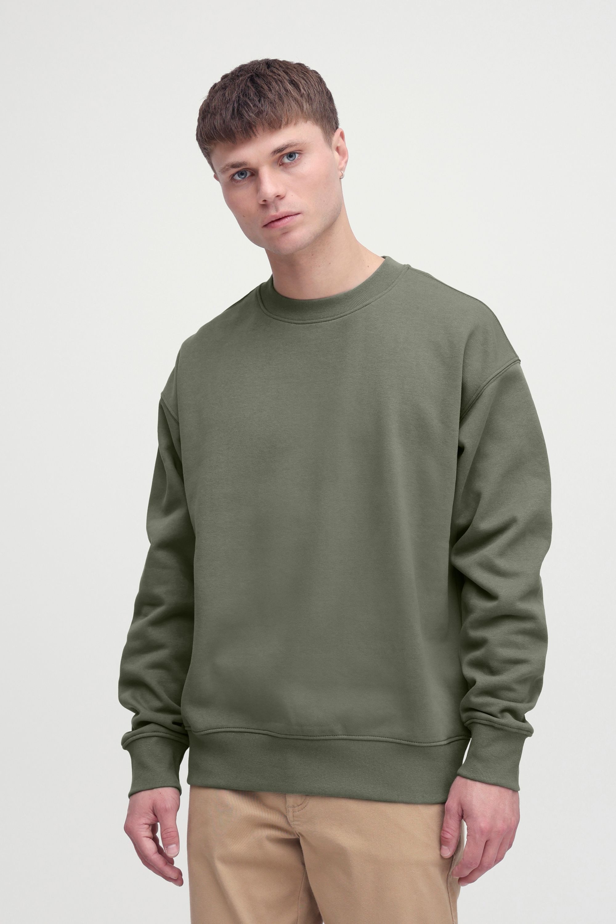 !Solid Rundhalspullover SDLenz Modischer Pullover