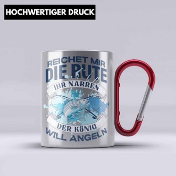Trendation Thermotasse Angler Edelstahl Tasse Geschenk Männer Spruch Lustig für Fischer Gesch