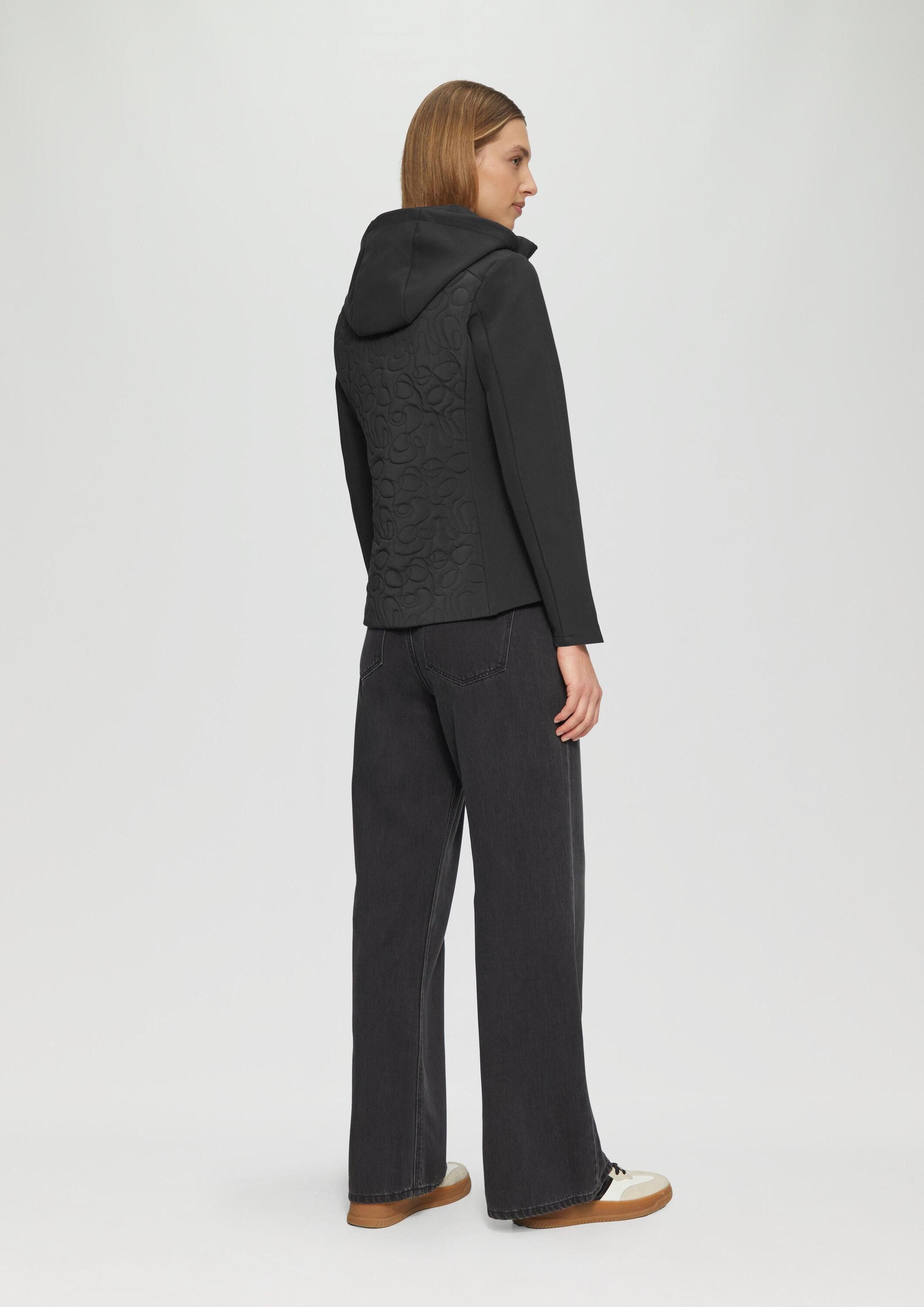 s.Oliver Funktionsjacke Outdoor-Jacke Materialmix-Jacke mit Steppmuster im Slim Fit